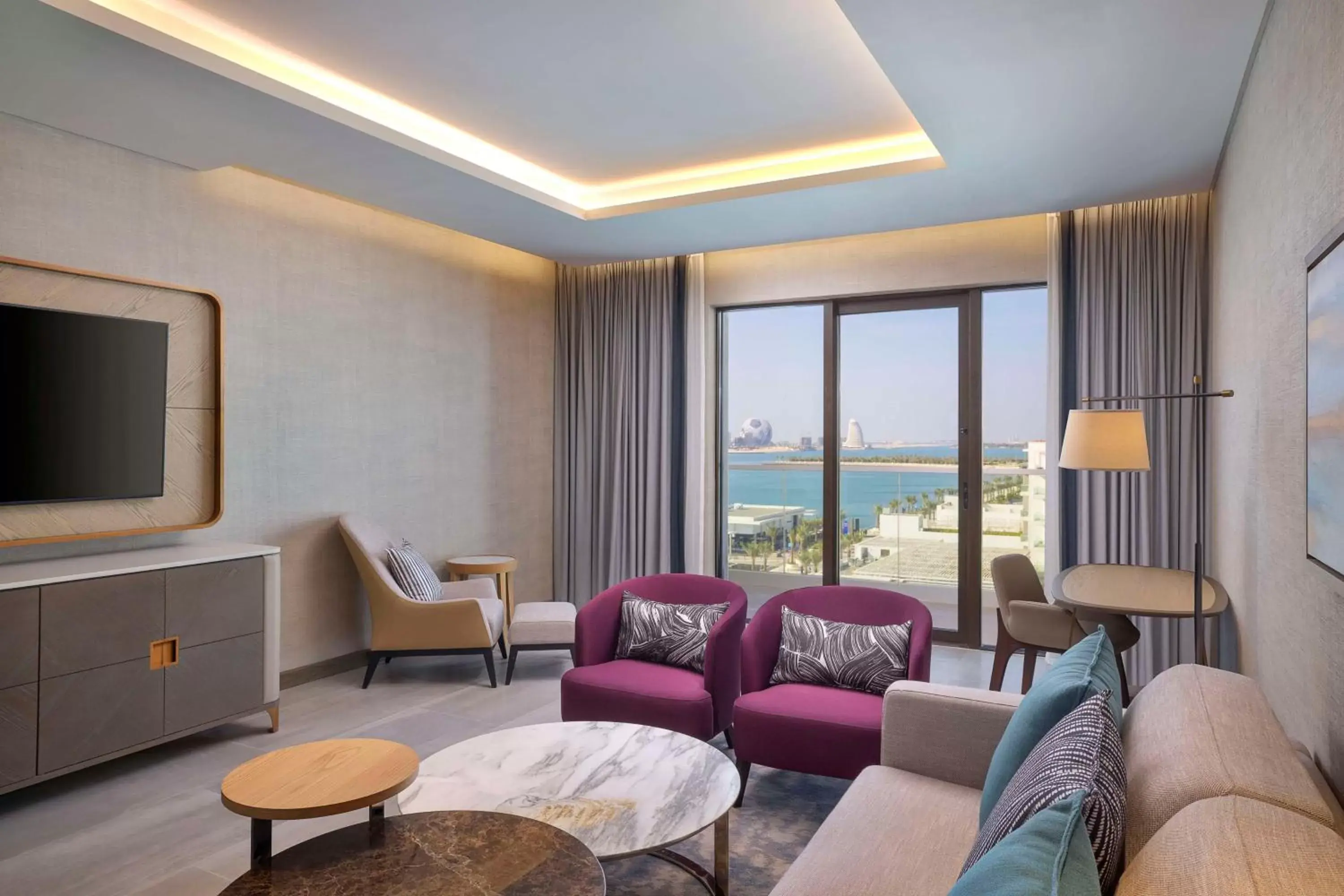 Living room, Seating Area in Hilton Abu Dhabi Yas Island