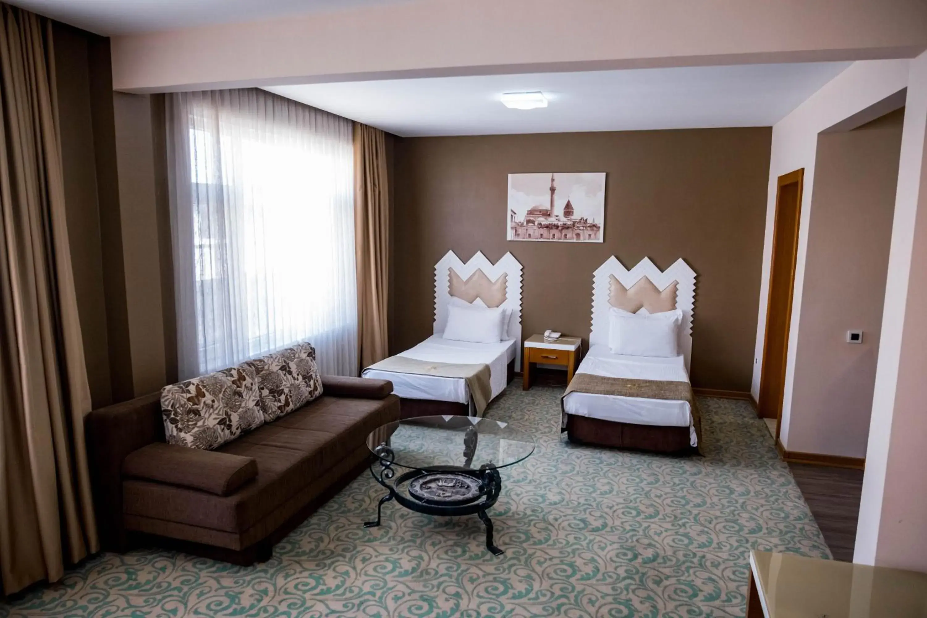 Bed in Selcuk Hotel Sems-i Tebrizi