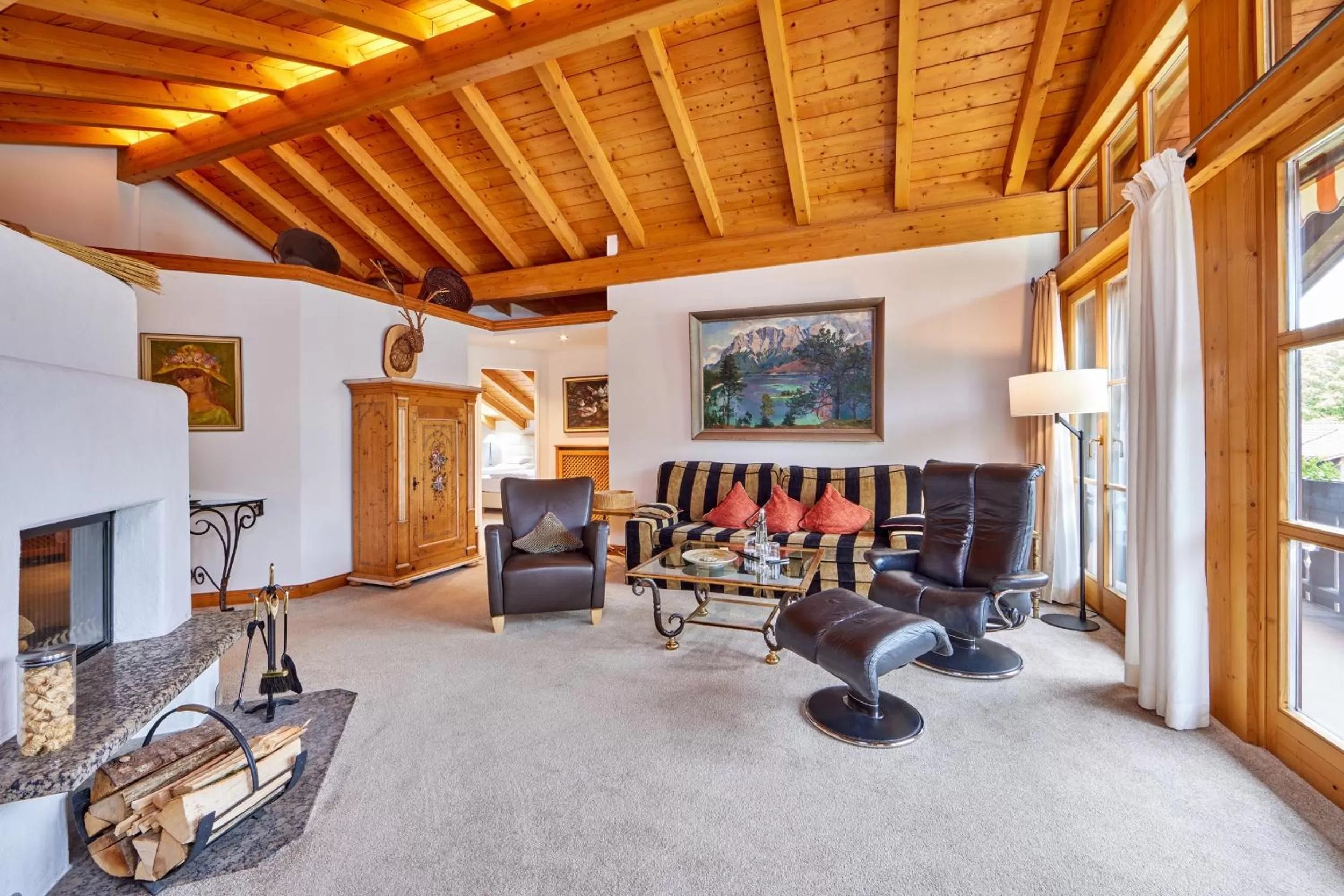 Living room in Hotel Zugspitze