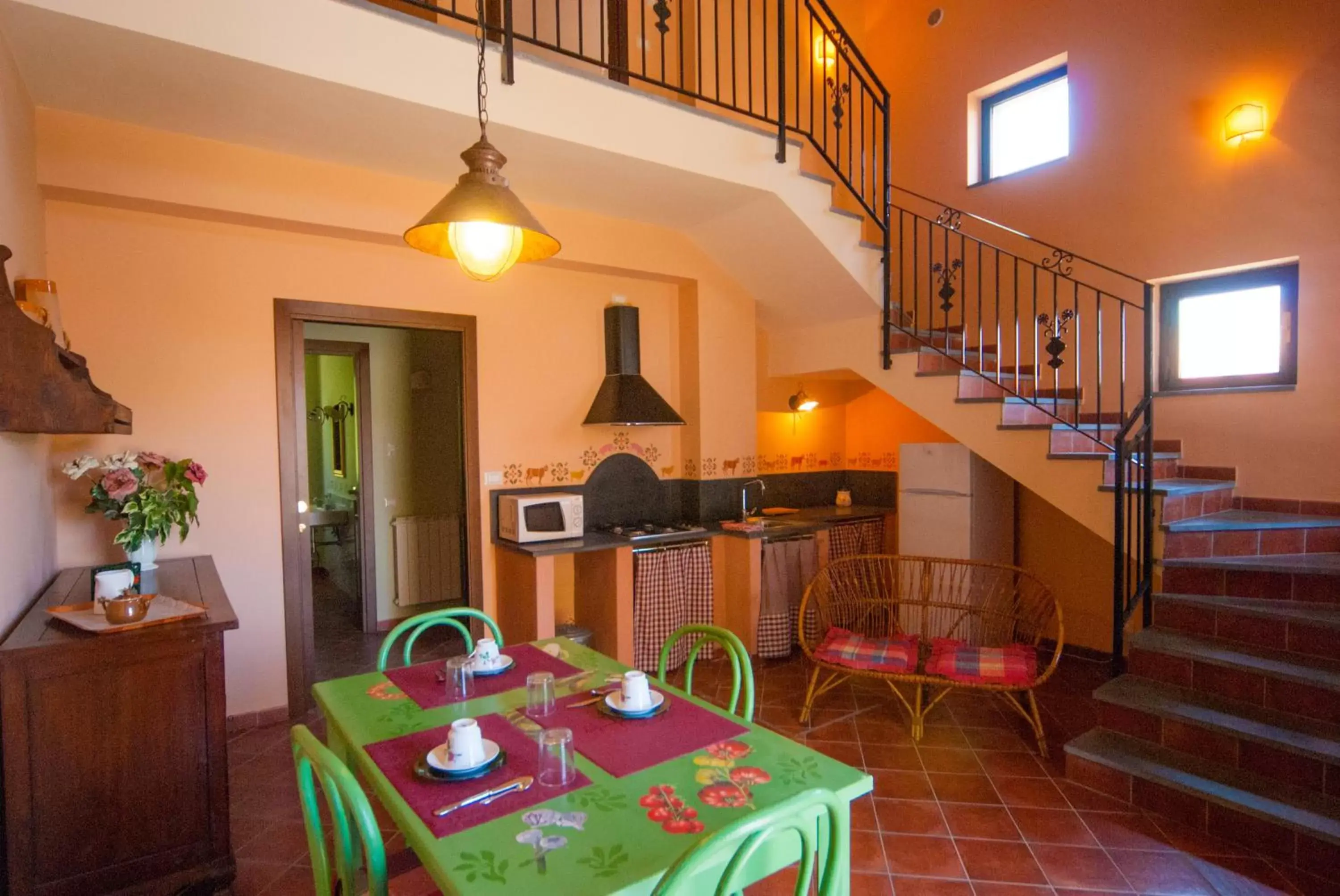 Kitchen or kitchenette in B&B La Rena Rossa