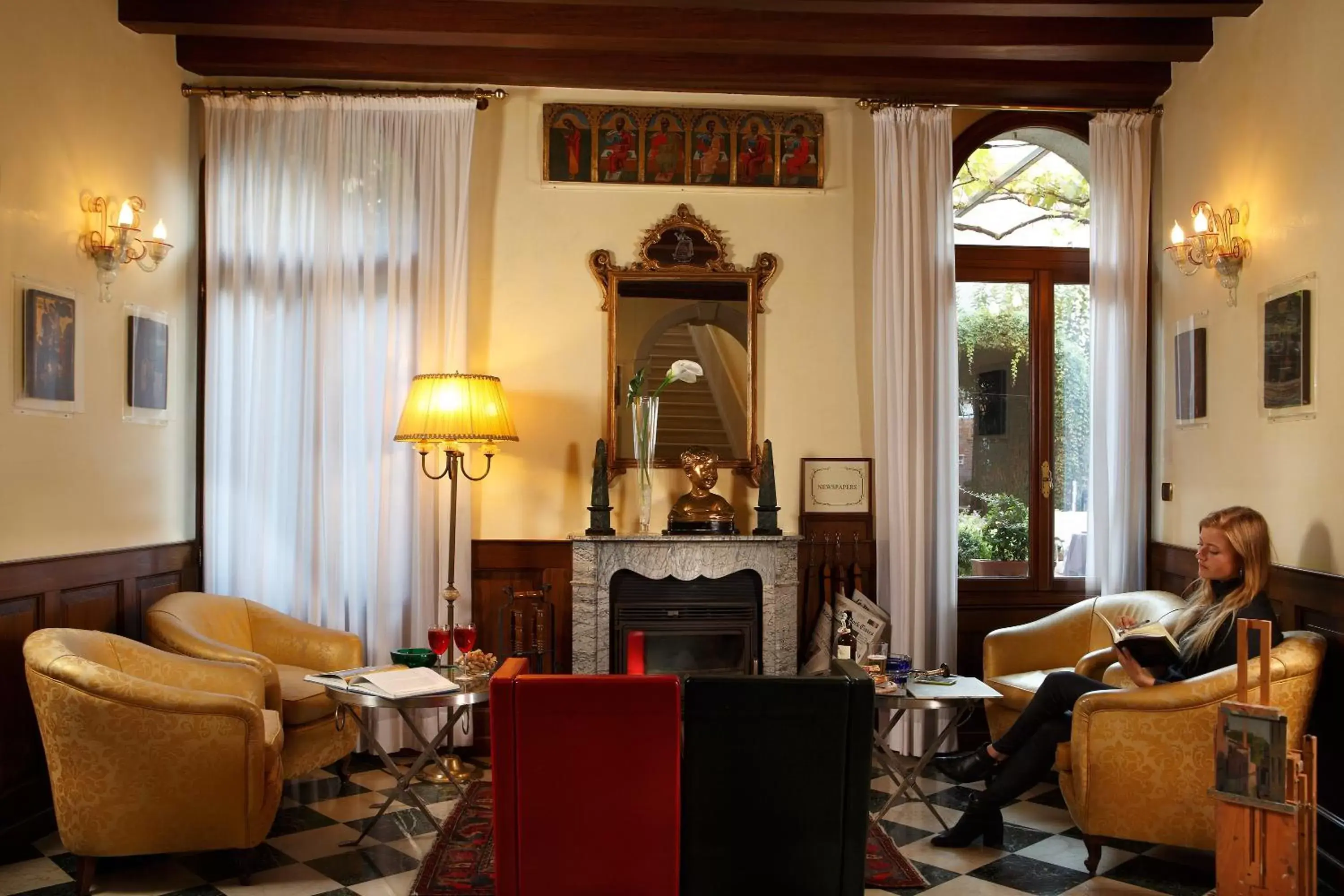 Lounge or bar, Seating Area in Pensione Accademia - Villa Maravege