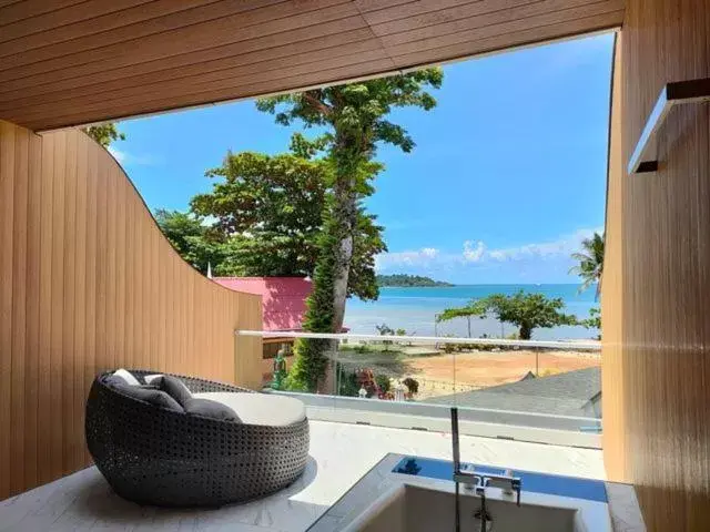 Balcony/Terrace in Kaibae Hut Resort
