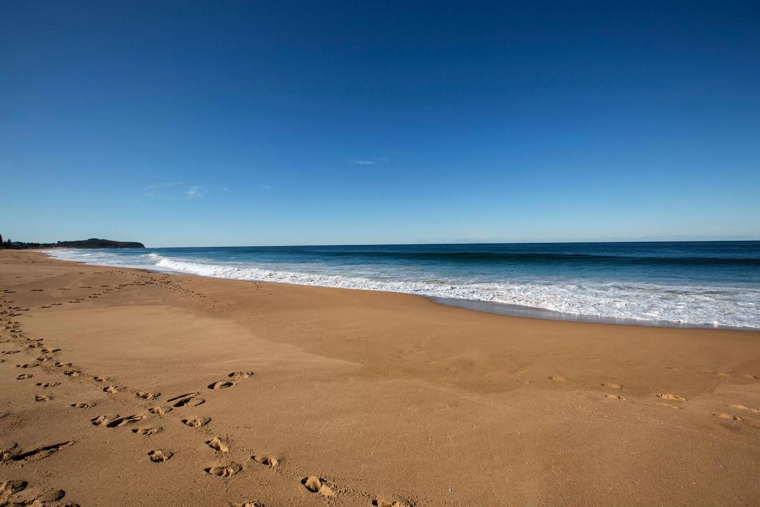 Beach in Nightelier Narrabeen