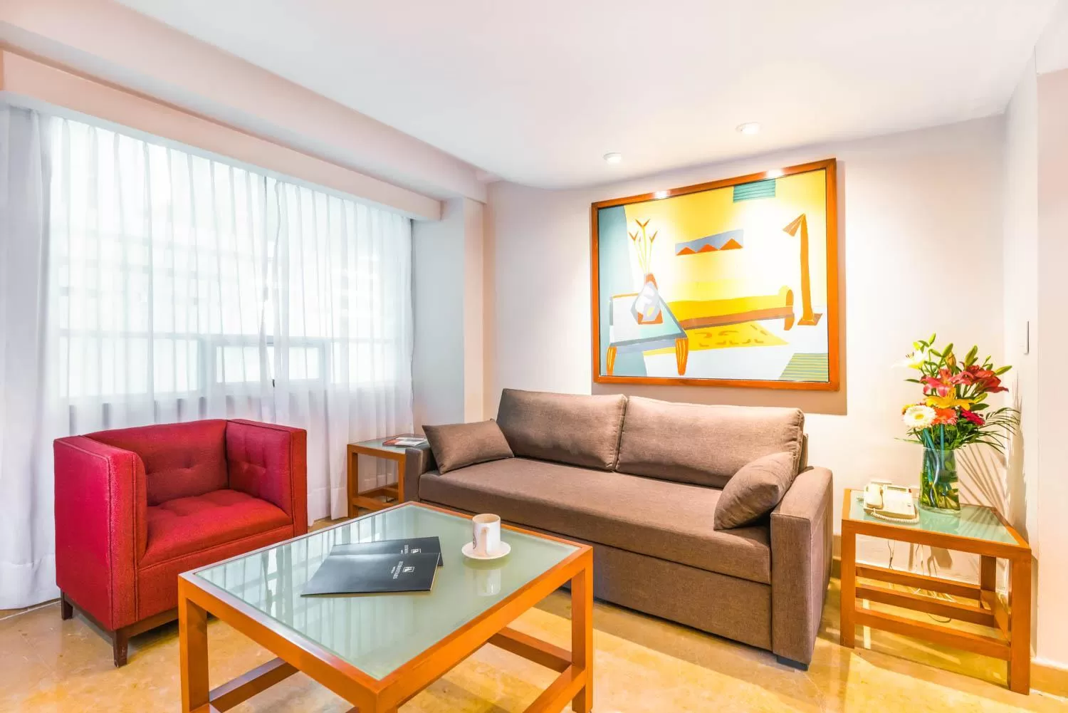 Living room in Eurostars Zona Rosa Suites