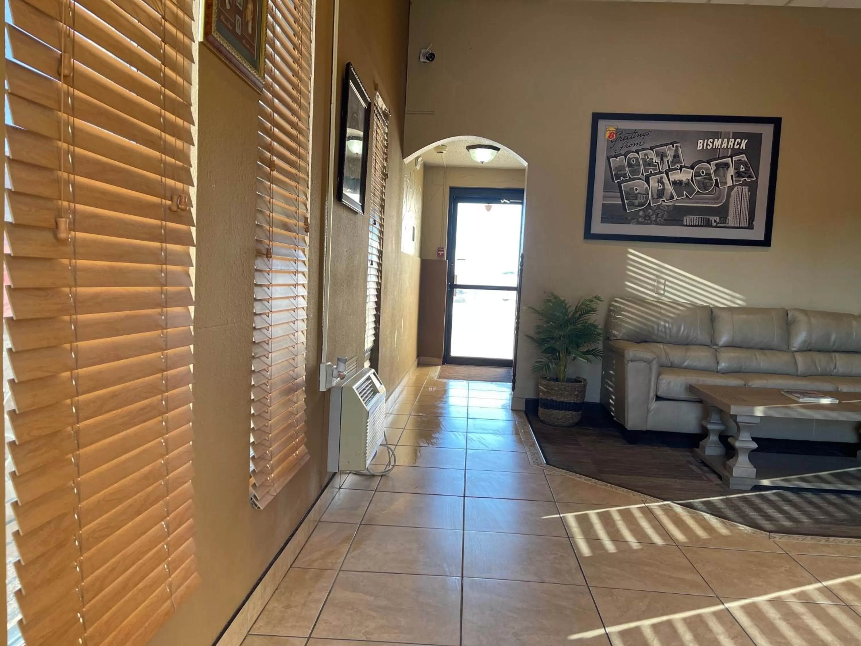 Seating area in Super 8 by Wyndham Bismarck