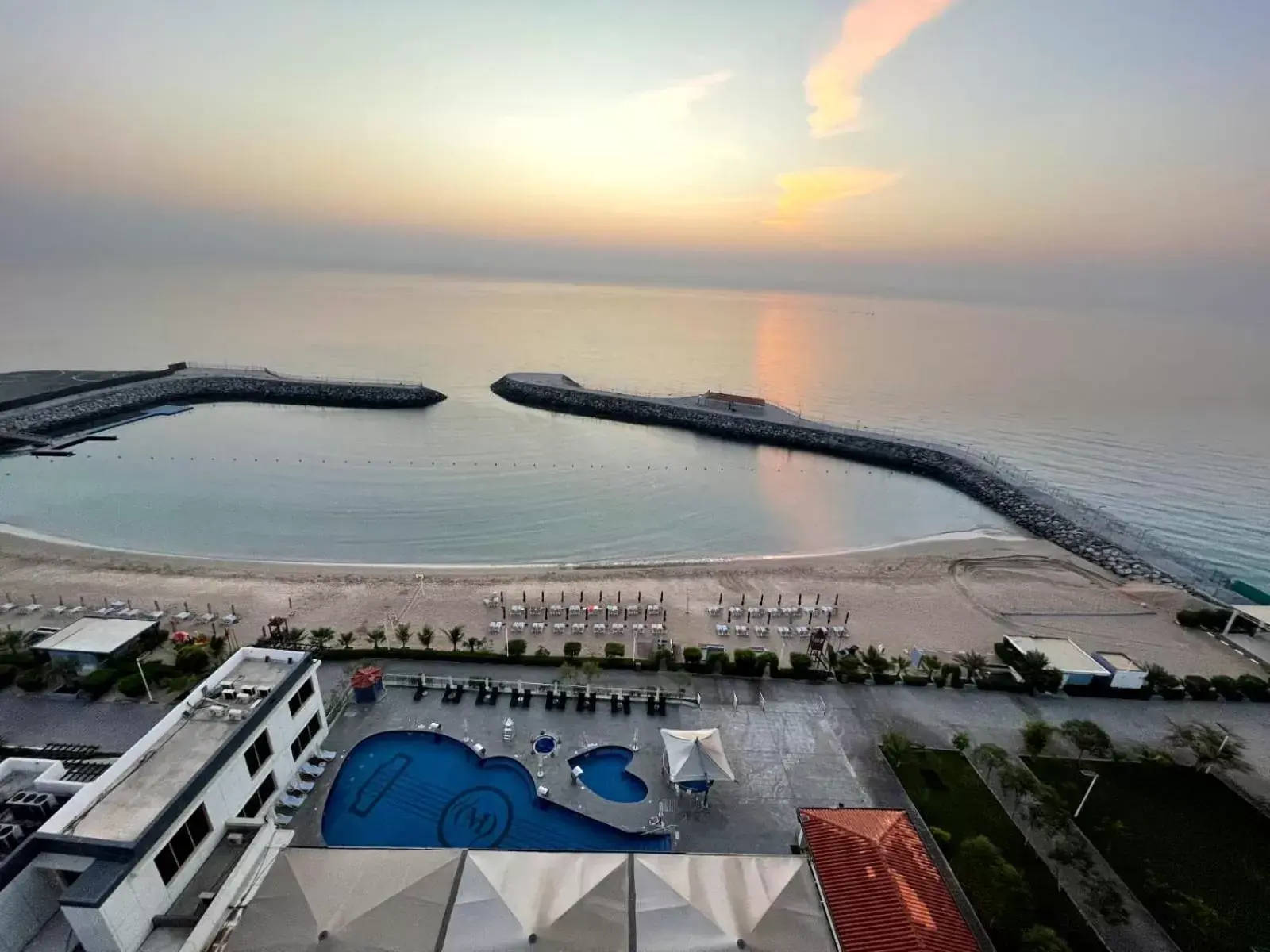 Pool View in Mirage Bab Al Bahr Beach Hotel