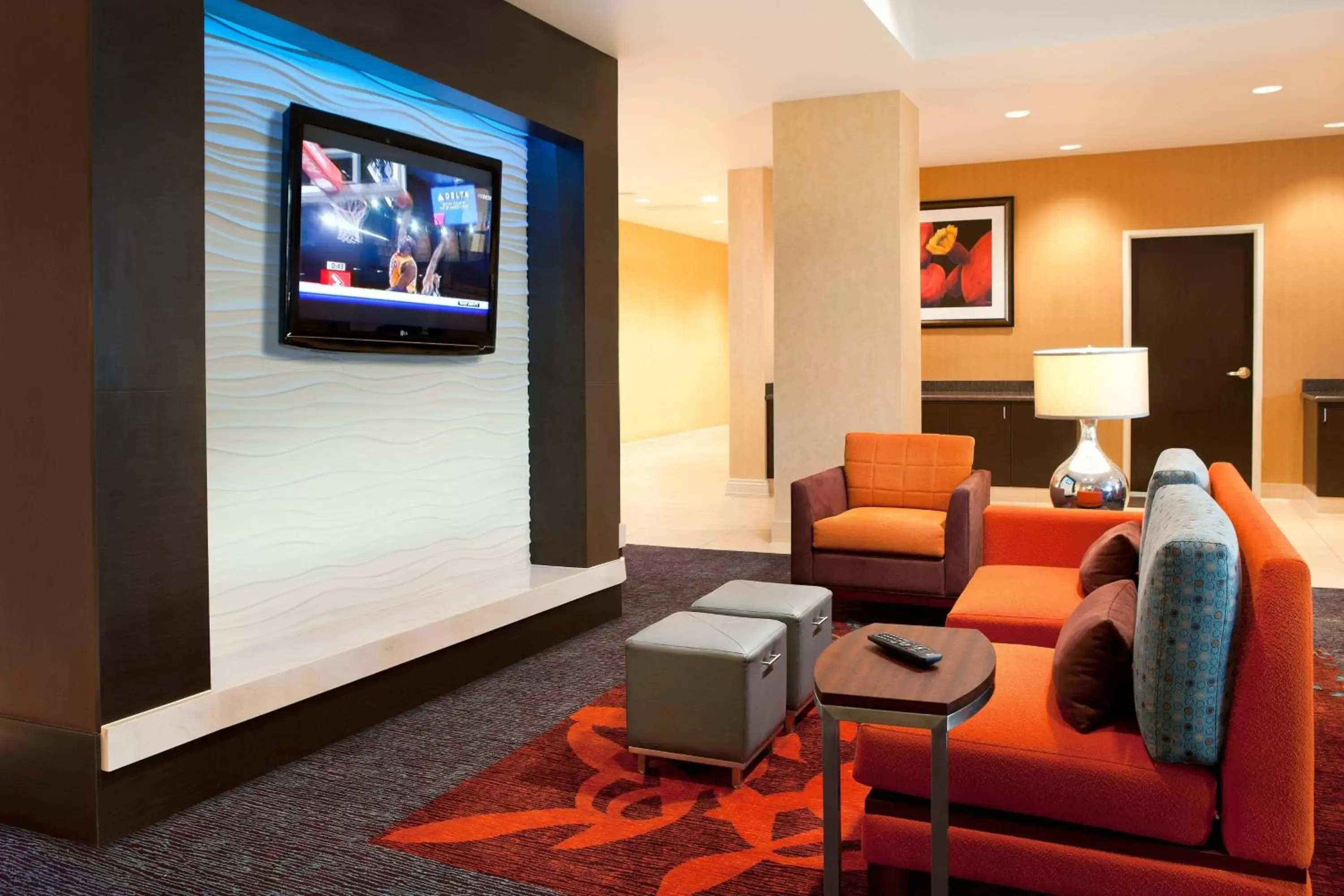 Lobby or reception, TV/Entertainment Center in Residence Inn by Marriott Las Vegas Hughes Center
