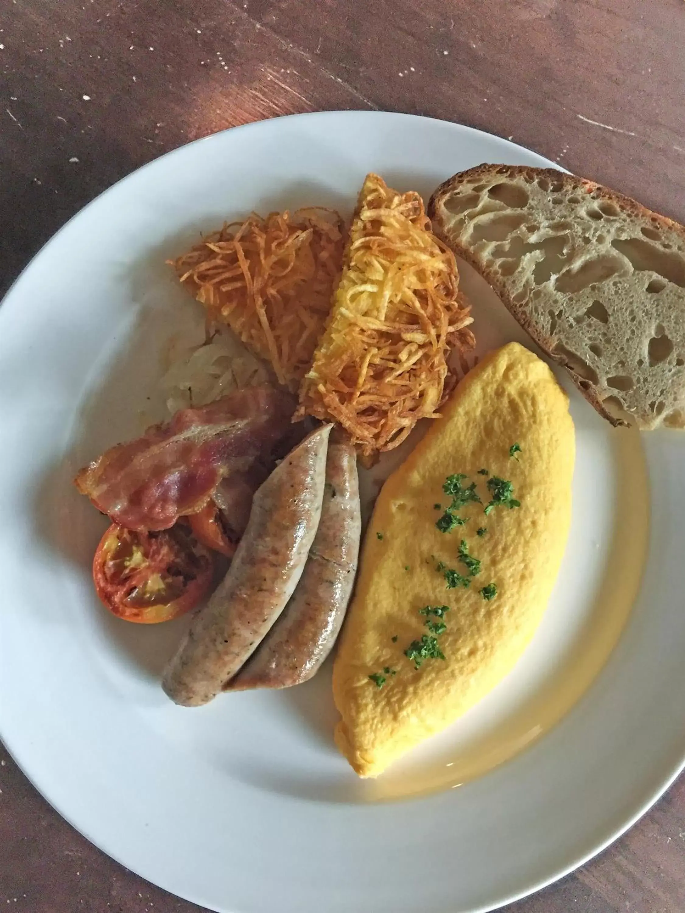 American breakfast, Food in Maduzi Hotel, Bangkok - Asoke