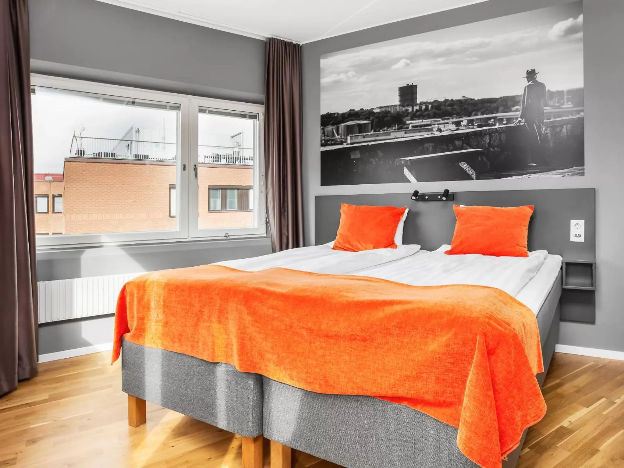Photo of the whole room, Bed in Connect Hotel Kista