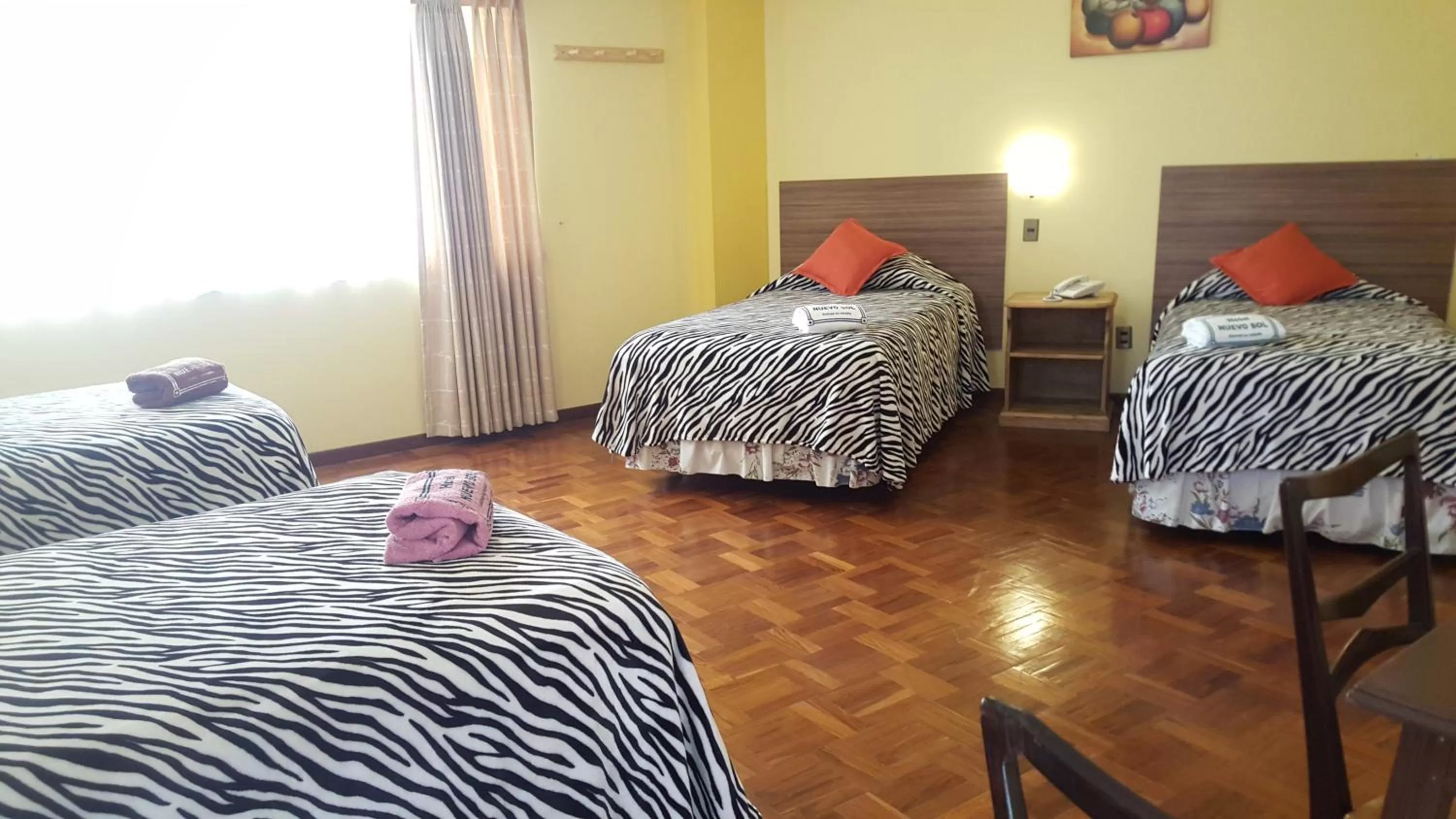 Decorative detail, Bed in Hotel Nuevo Sol