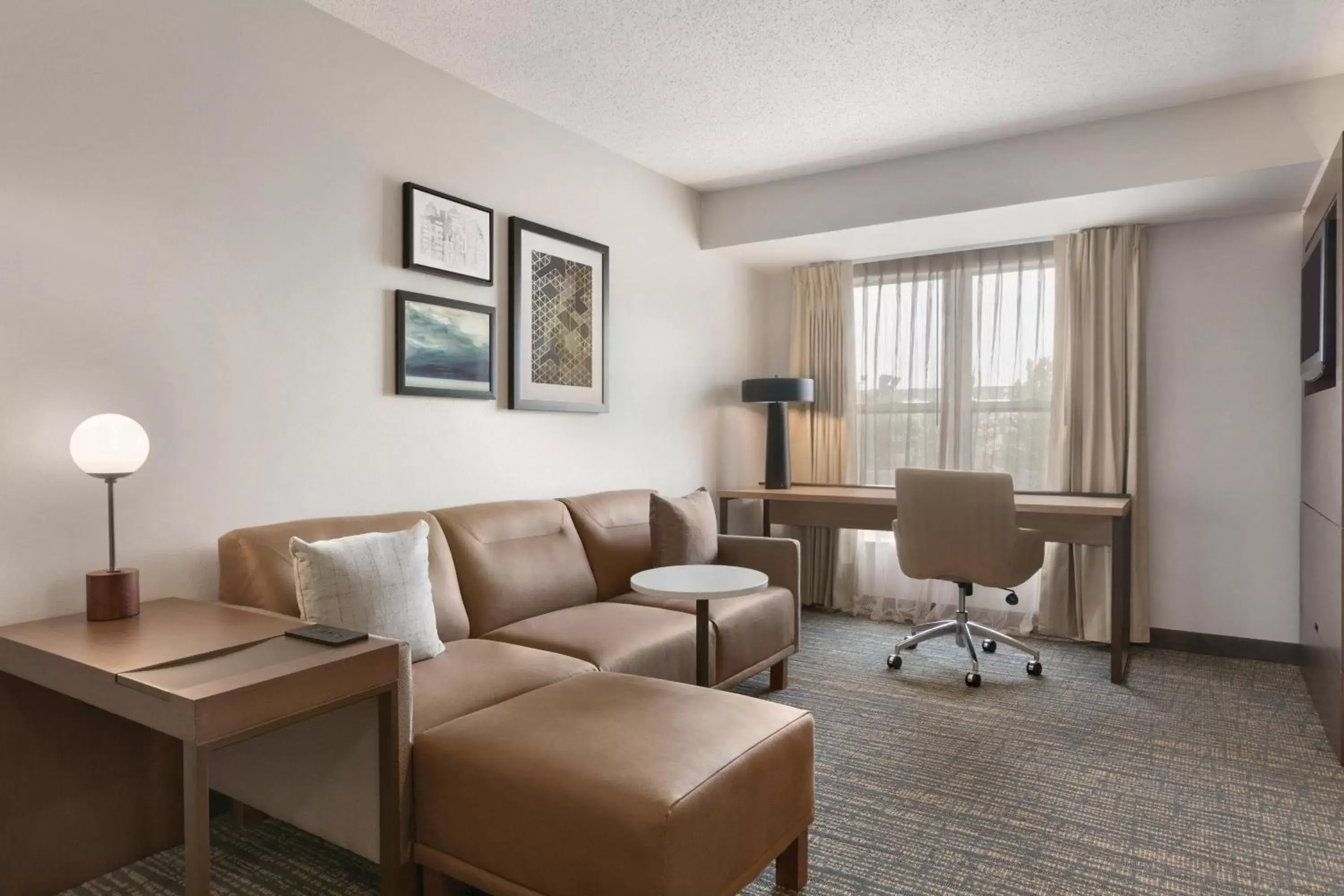 Living room, Seating Area in Residence Inn by Marriott Buffalo Galleria Mall