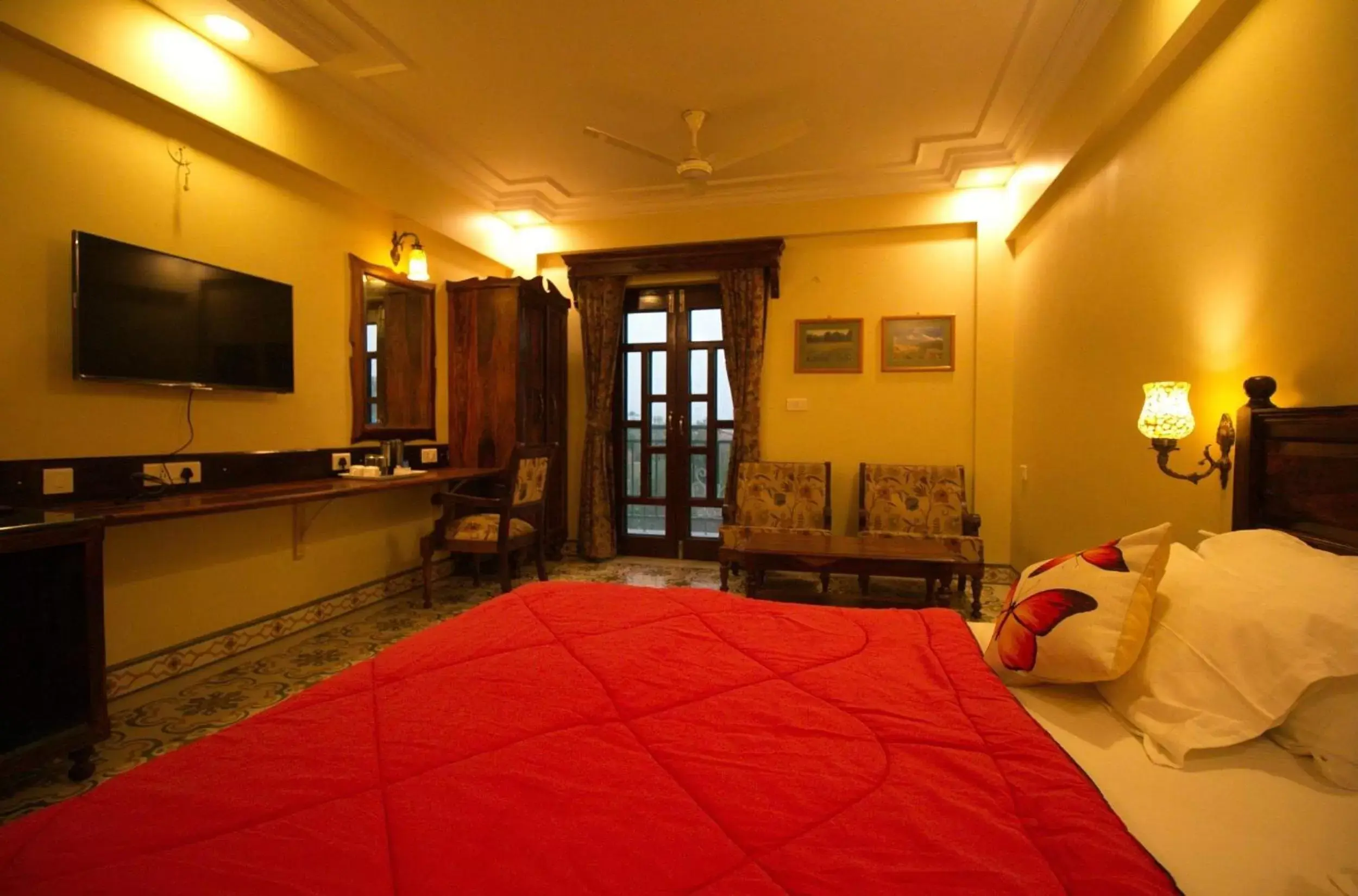 Bed in Hanuwant Niwas Jodhpur Bed in Hanuwant Niwas Jodhpur