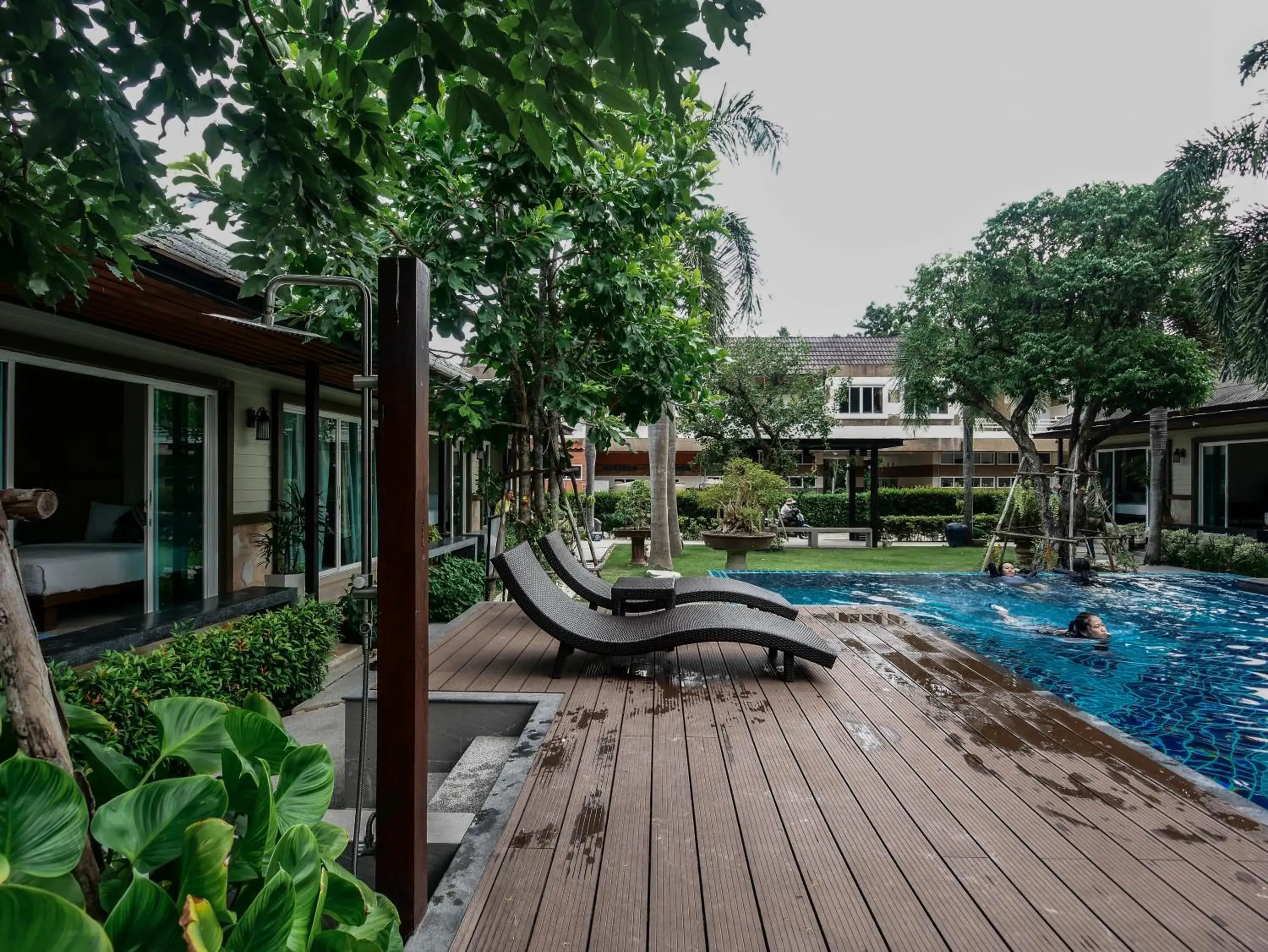 Patio, Swimming Pool in Nirundorn Resort Chaam