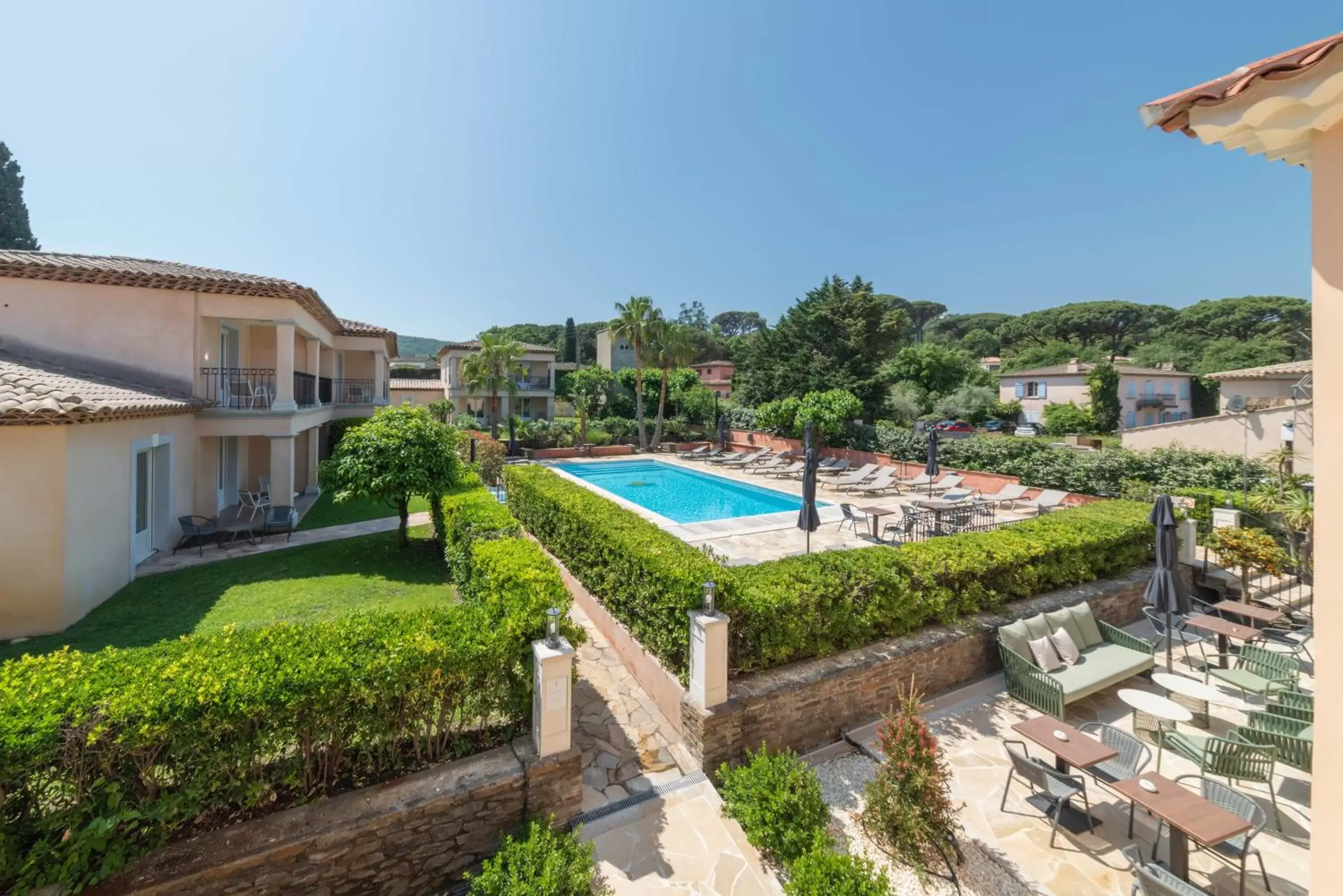 Pool View in Hotel Brin d'Azur - Saint Tropez
