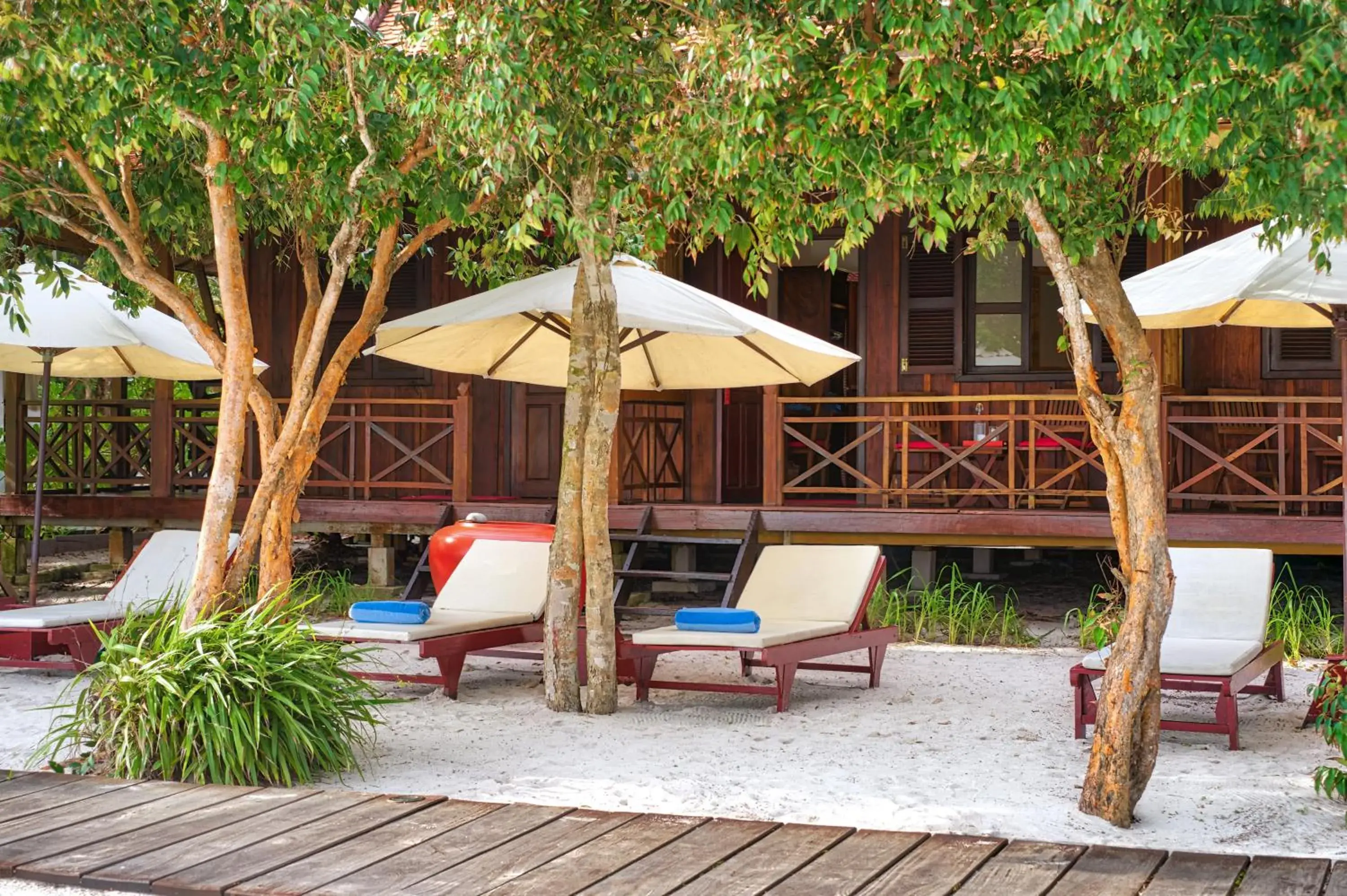 Patio, Patio/Outdoor Area in Sok San Beach Resort