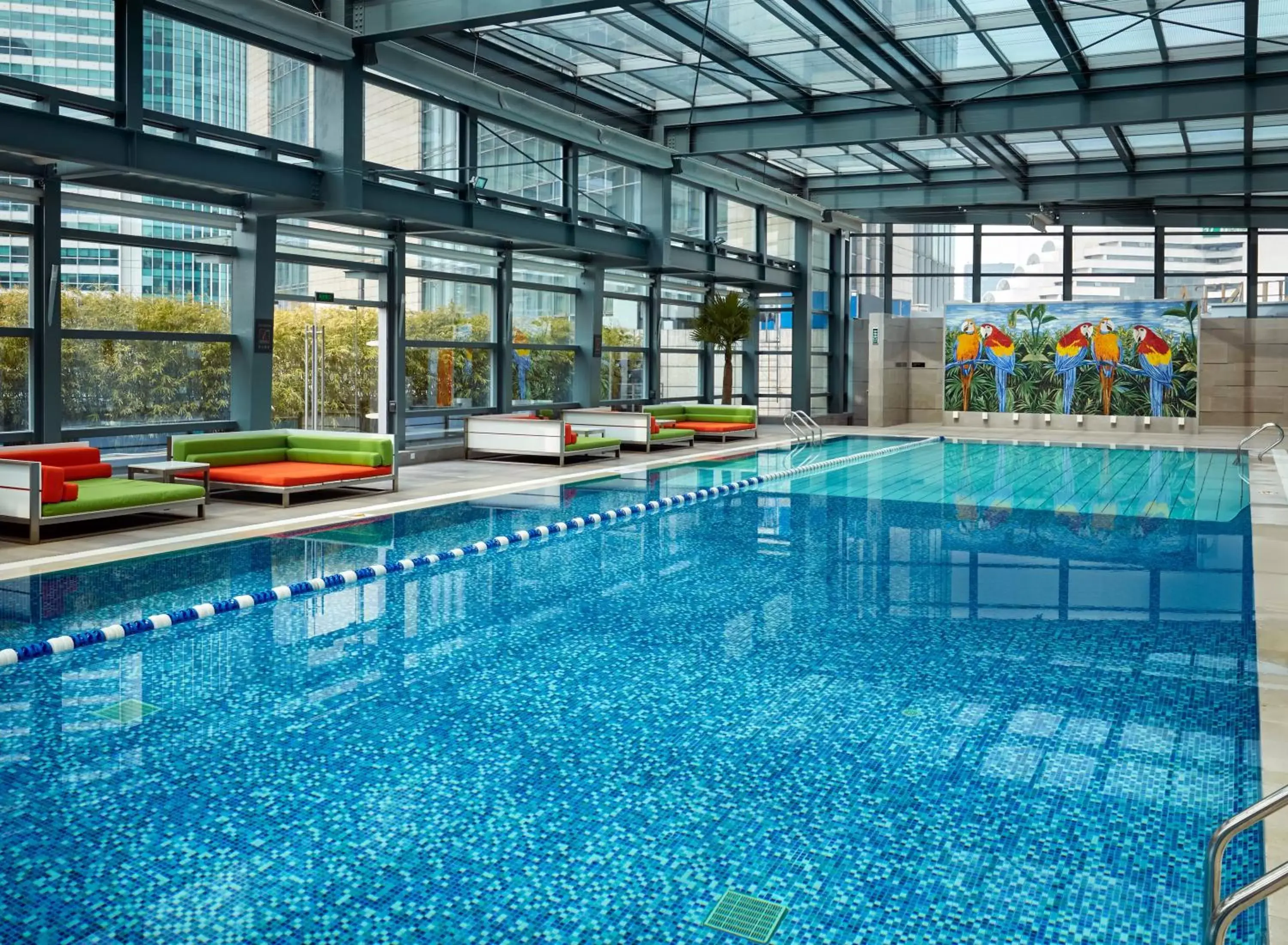 Swimming Pool in InterContinental Shanghai Jing' An, an IHG Hotel