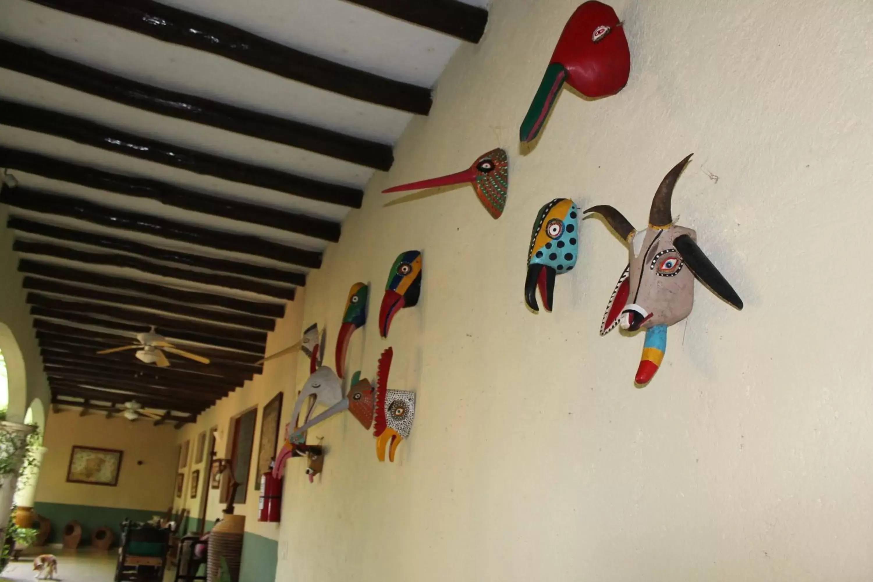 Decorative detail in Casa Quetzal Hotel