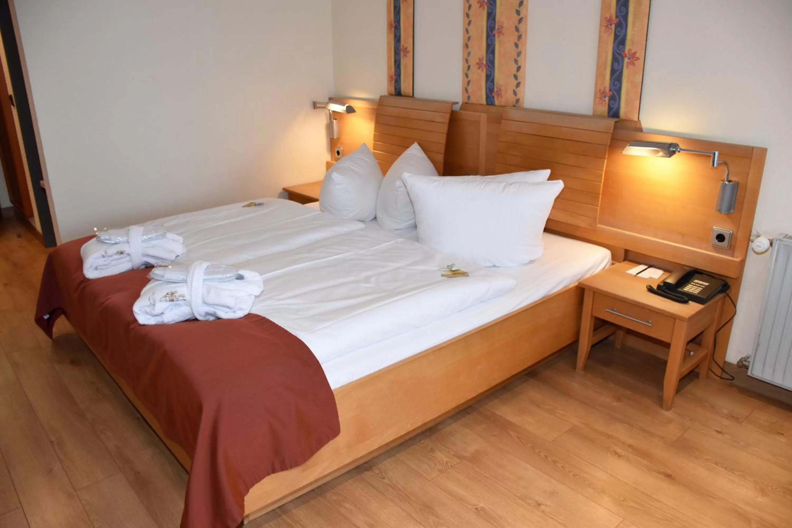 Bed in Seehotel Fährhaus