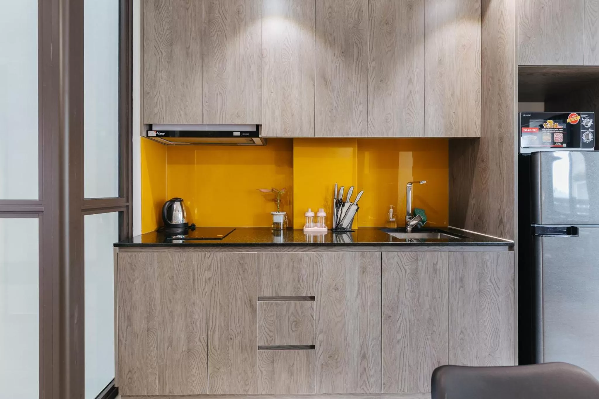 Kitchen or kitchenette in LUCK APART 8 - Hanoi Westlake Balcony Studio