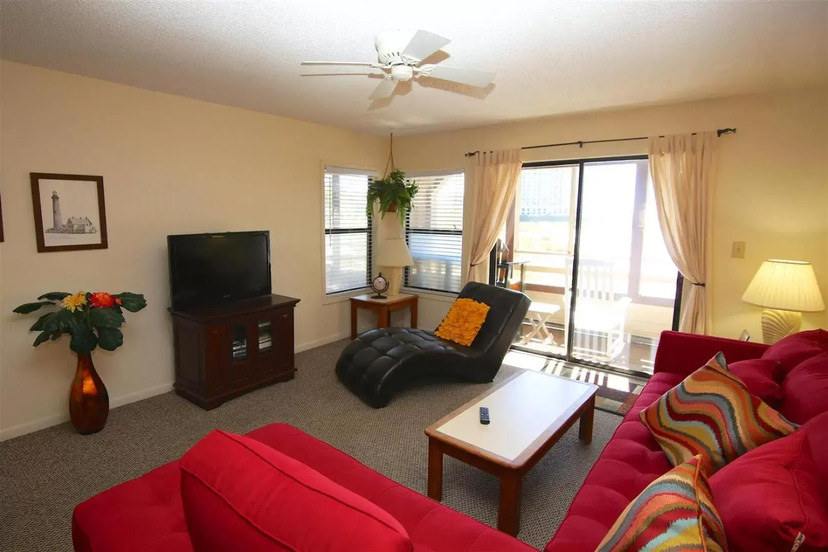 Living room, Seating Area in Beach Vacation Condos