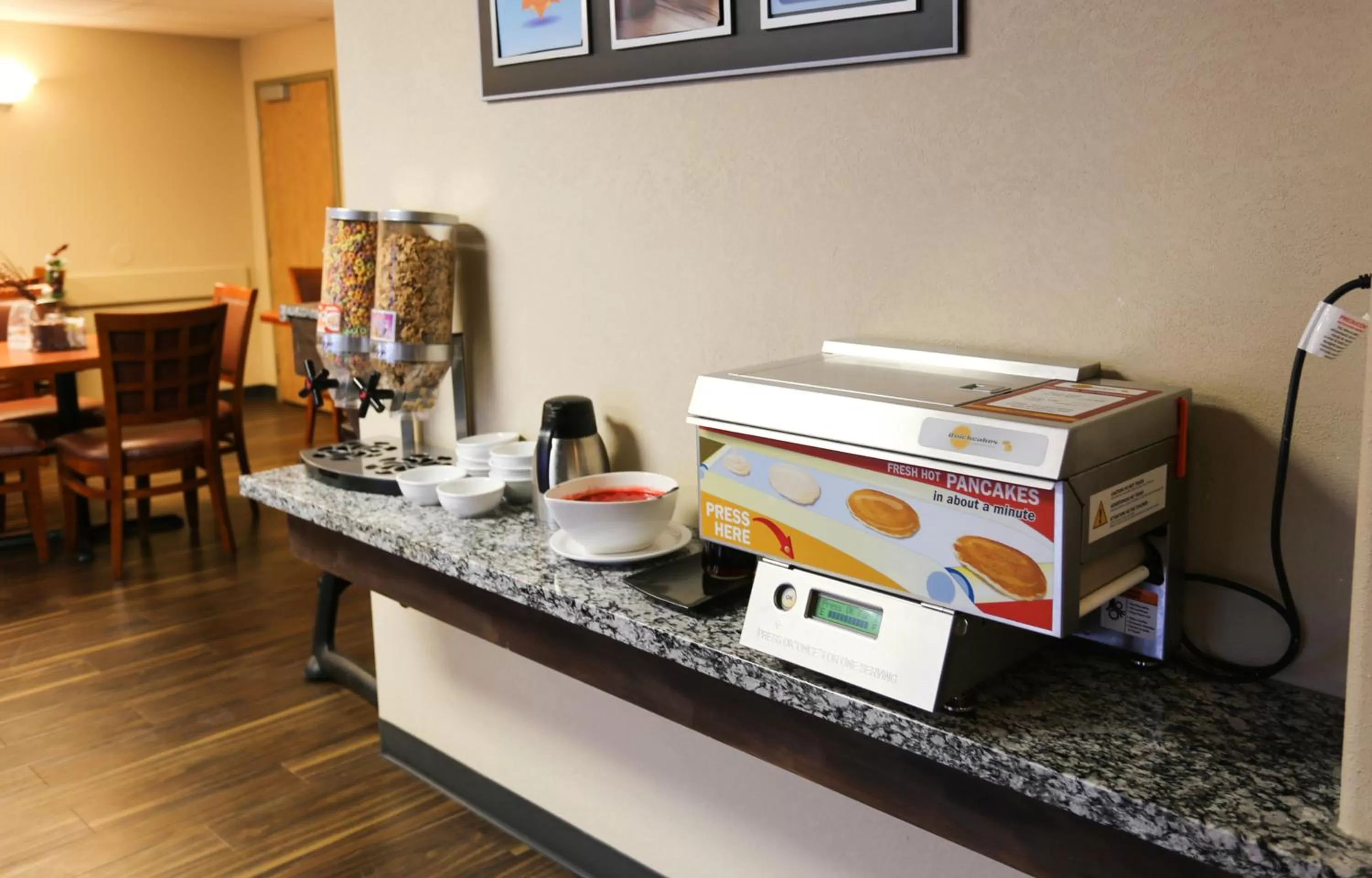 Continental breakfast in Days Inn by Wyndham Calgary Airport