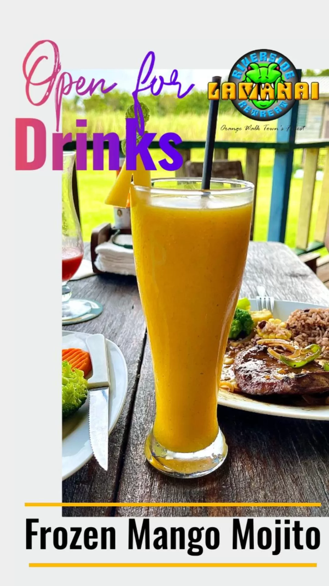 Lounge or bar in Lamanai Riverside Retreat