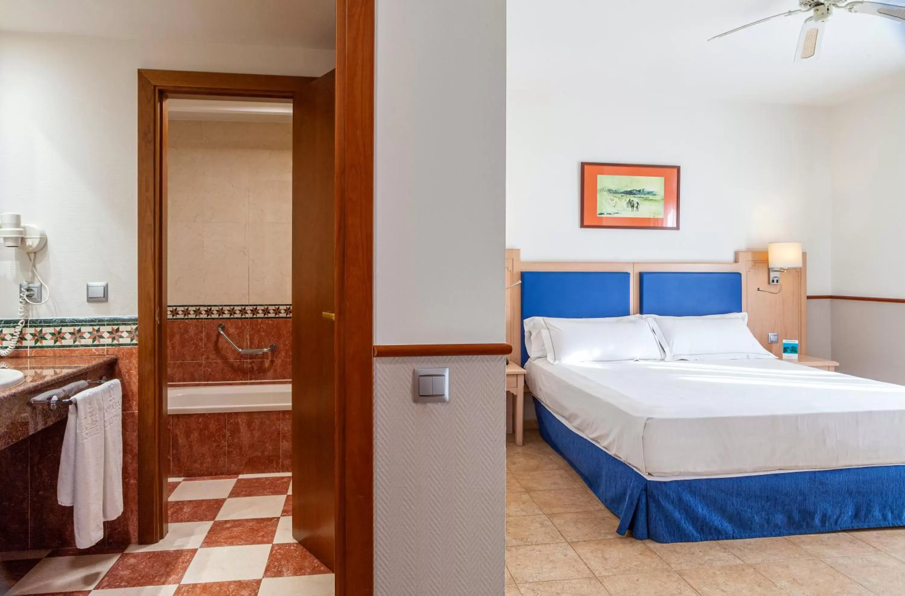 Bathroom, Bed in Playacanela Hotel