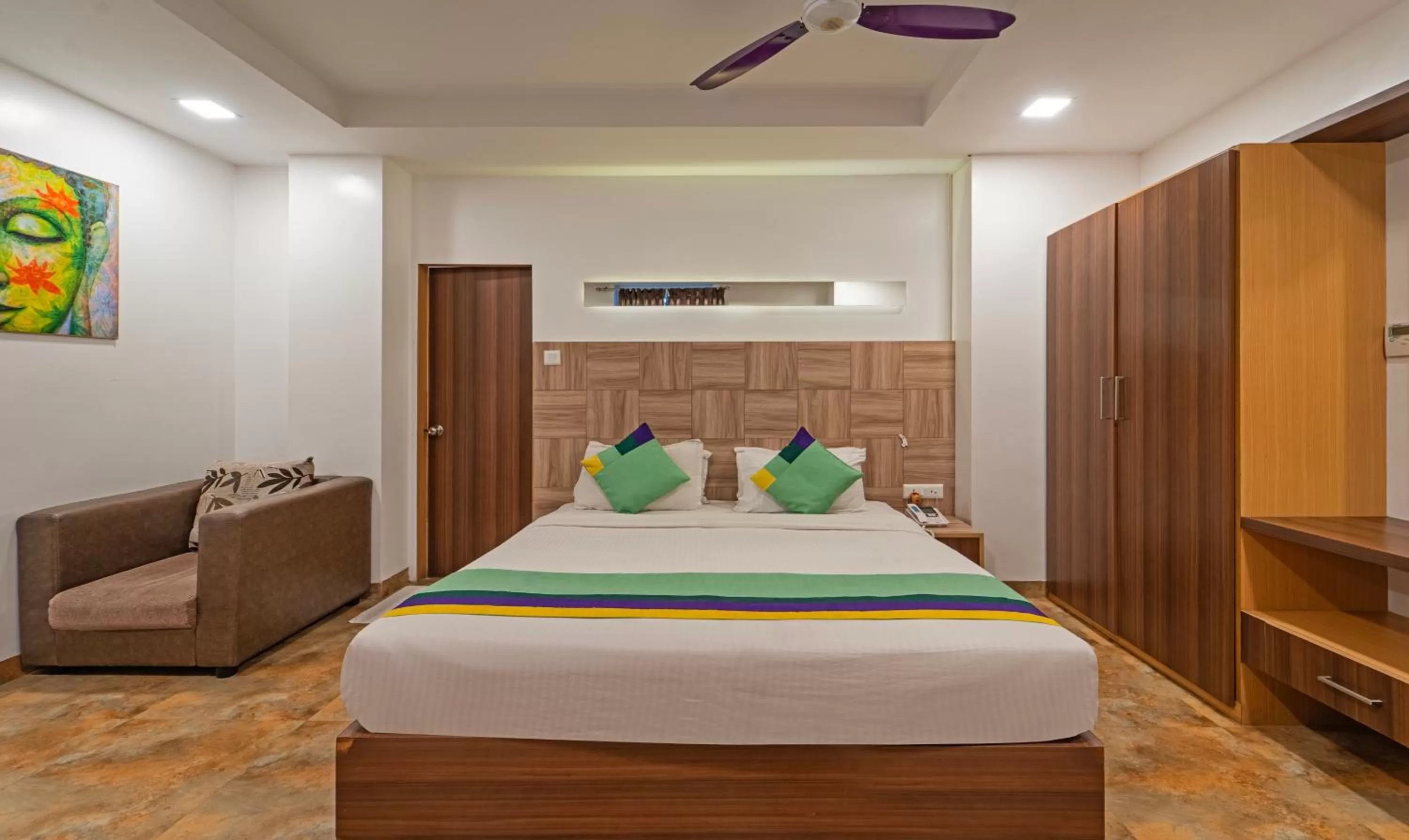Bedroom, Bed in Treebo Golden Swan Tambaram
