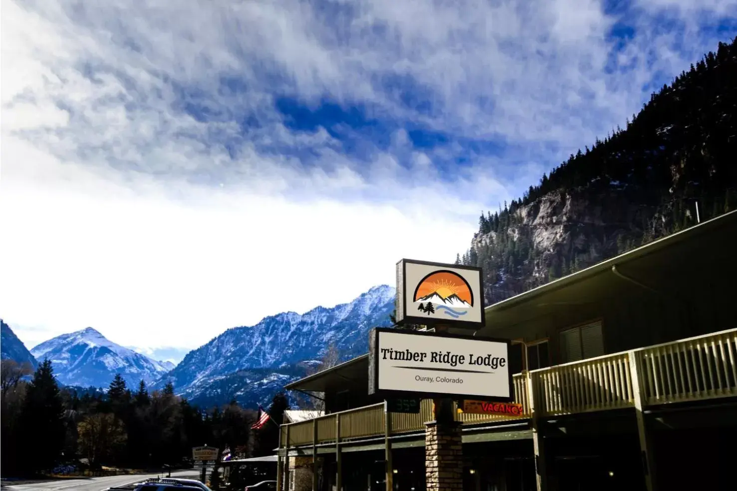 Facade/entrance in Timber Ridge Lodge Ouray