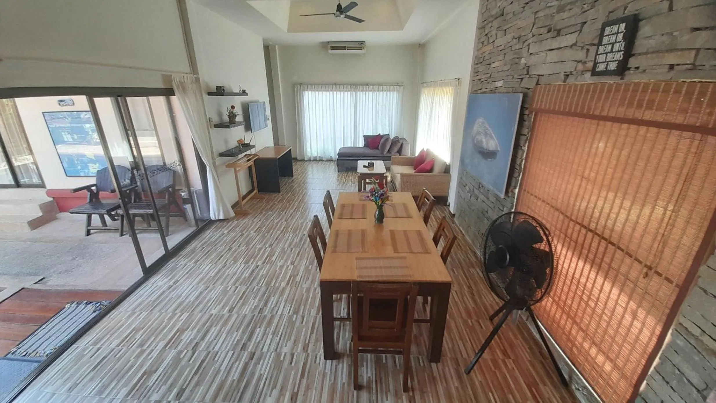 Seating area, Restaurant/Places to Eat in Samui Diving Resort