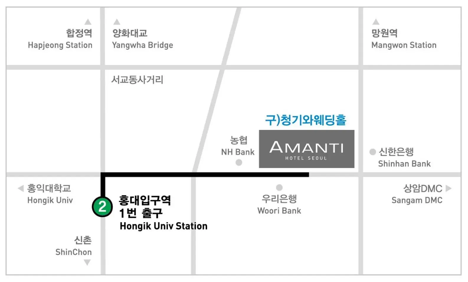 Floor Plan in Amanti Hotel Seoul