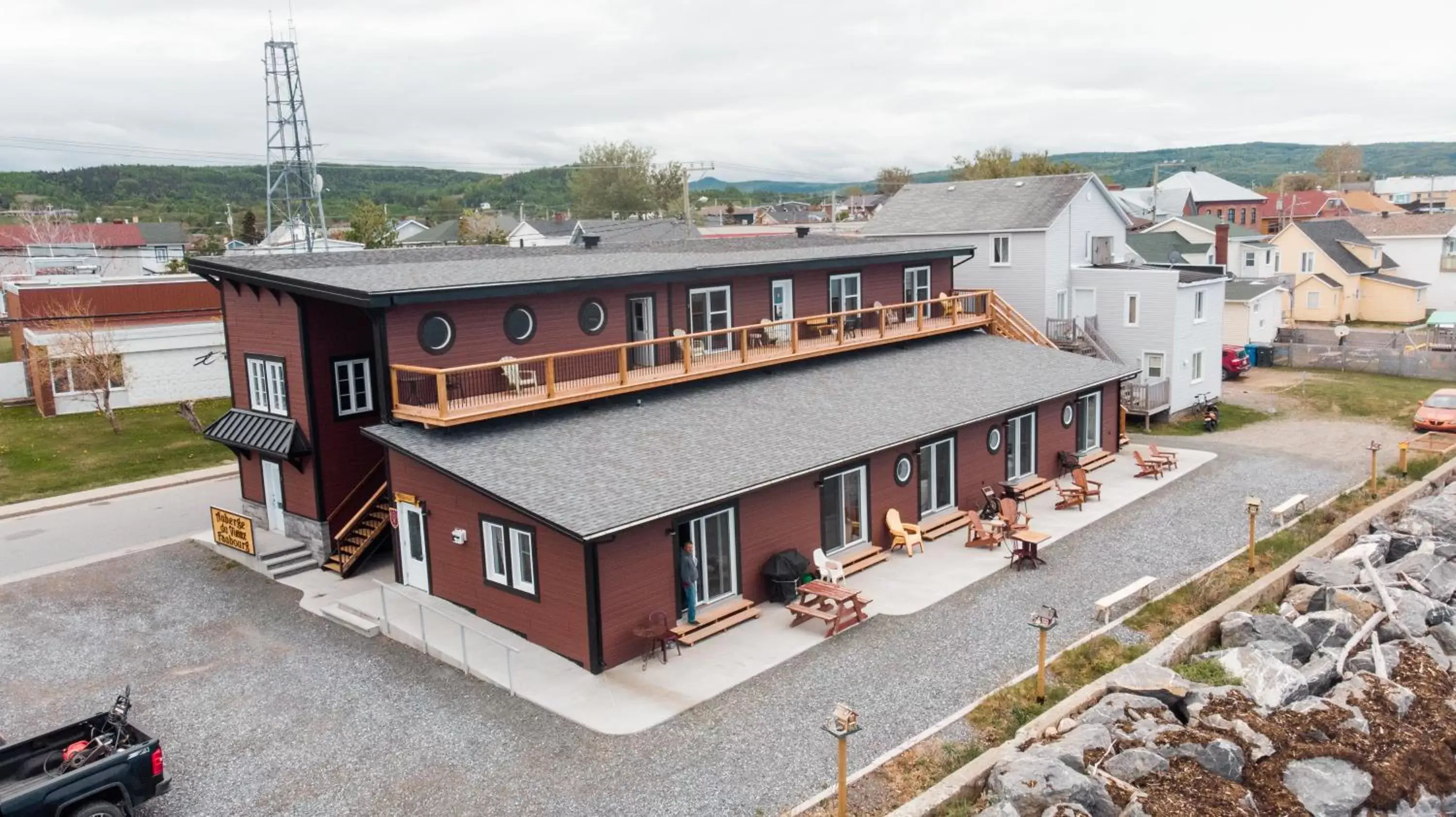 Bird's eye view, Property Building in Auberge du Vieux Faubourg