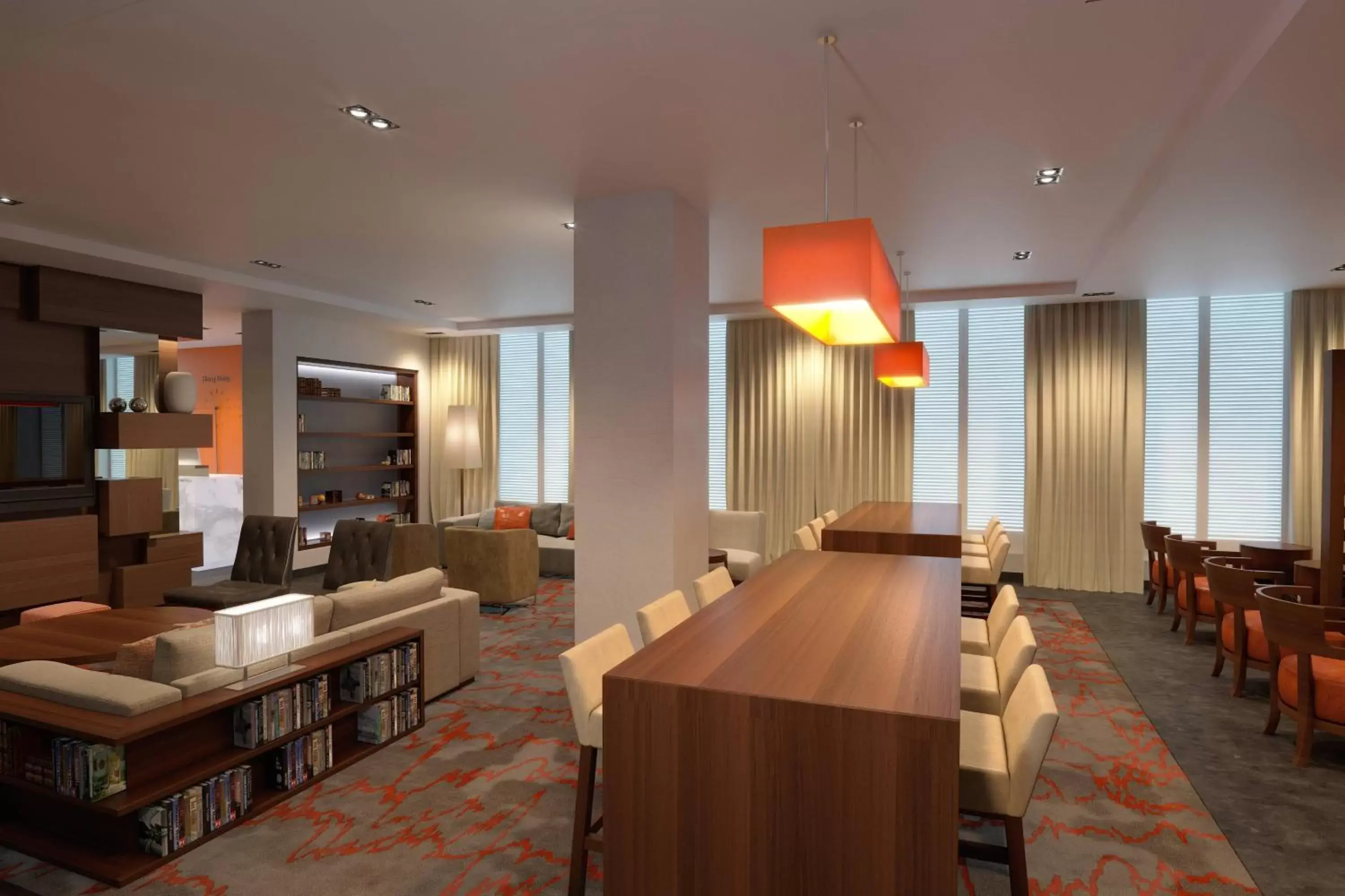 Lobby or reception, Restaurant/Places to Eat in Residence Inn by Marriott New York Downtown Manhattan/World Trade Center Area