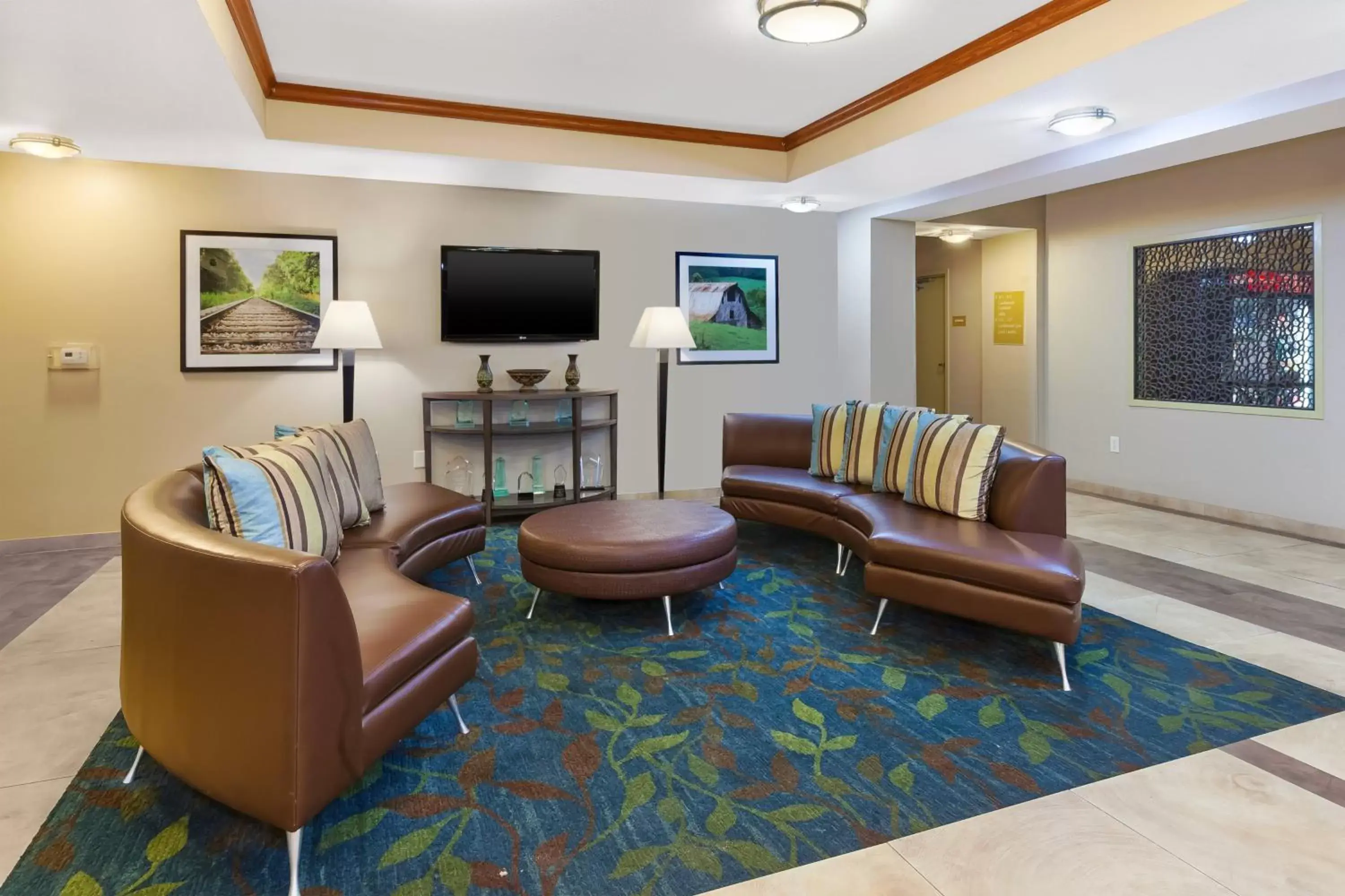Property building, Seating Area in Candlewood Suites Rocky Mount, an IHG Hotel