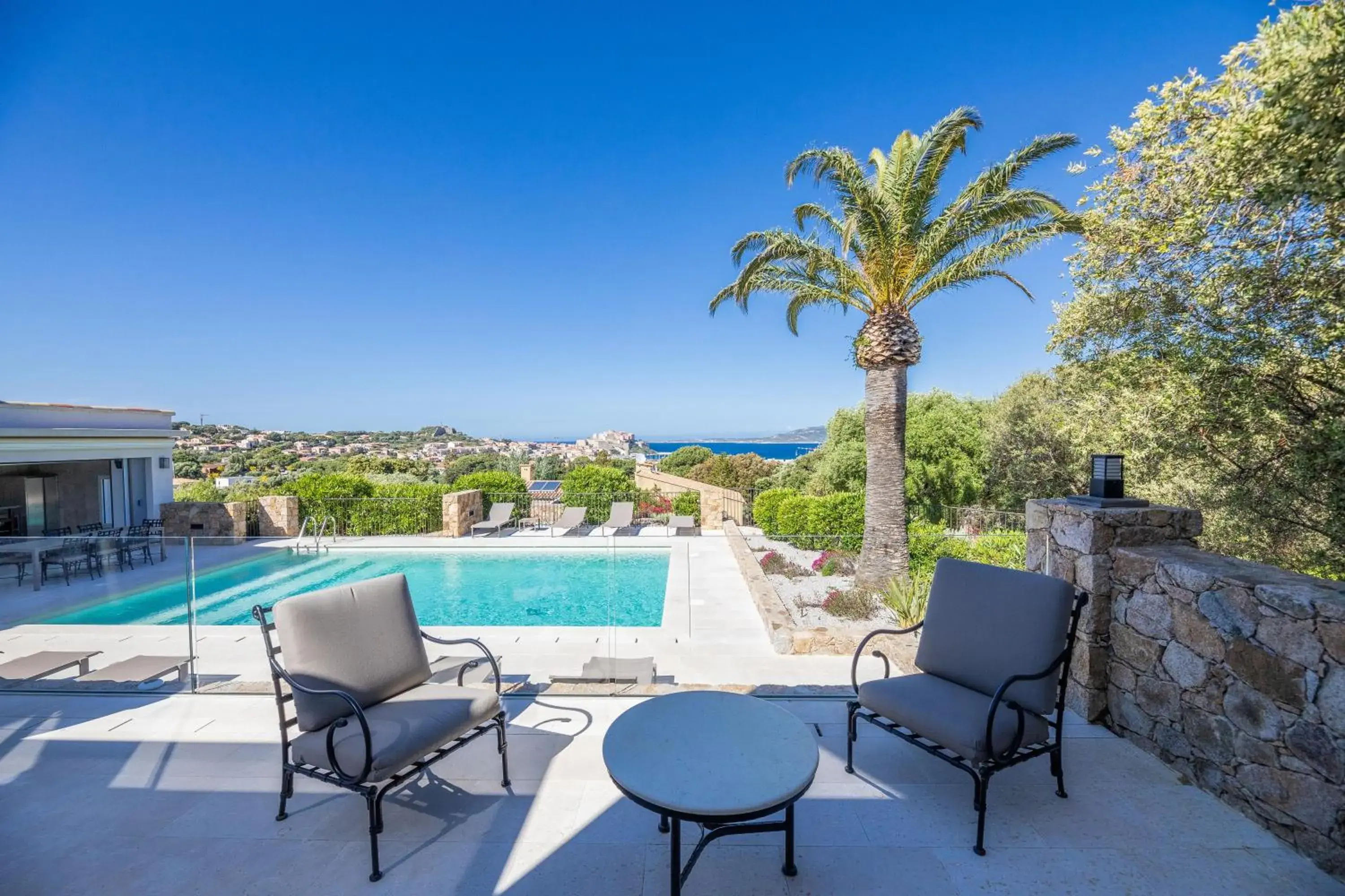 Patio, Swimming Pool in La Villa Calvi