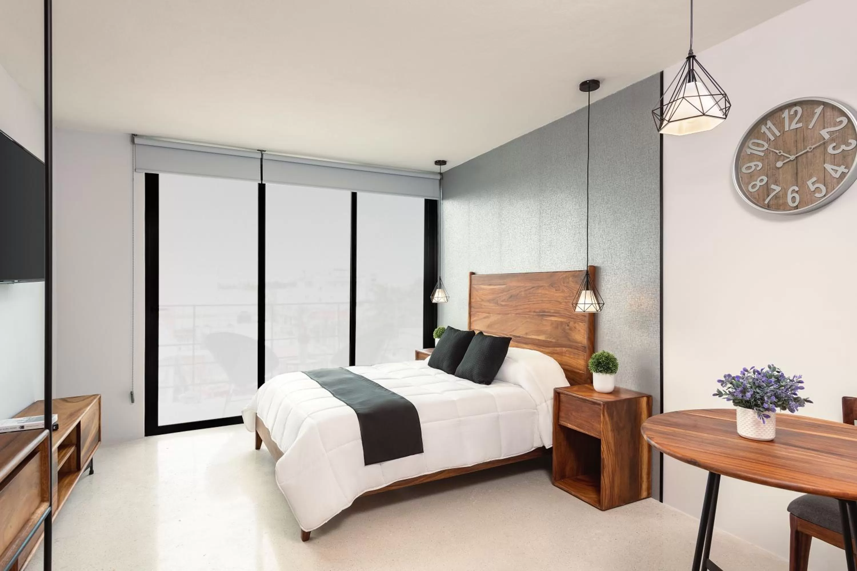 Bed in Boho Lofts & Studios