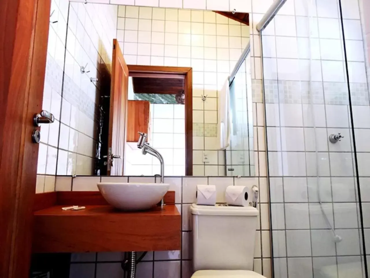 Bathroom in Pousada Pedra Rosa
