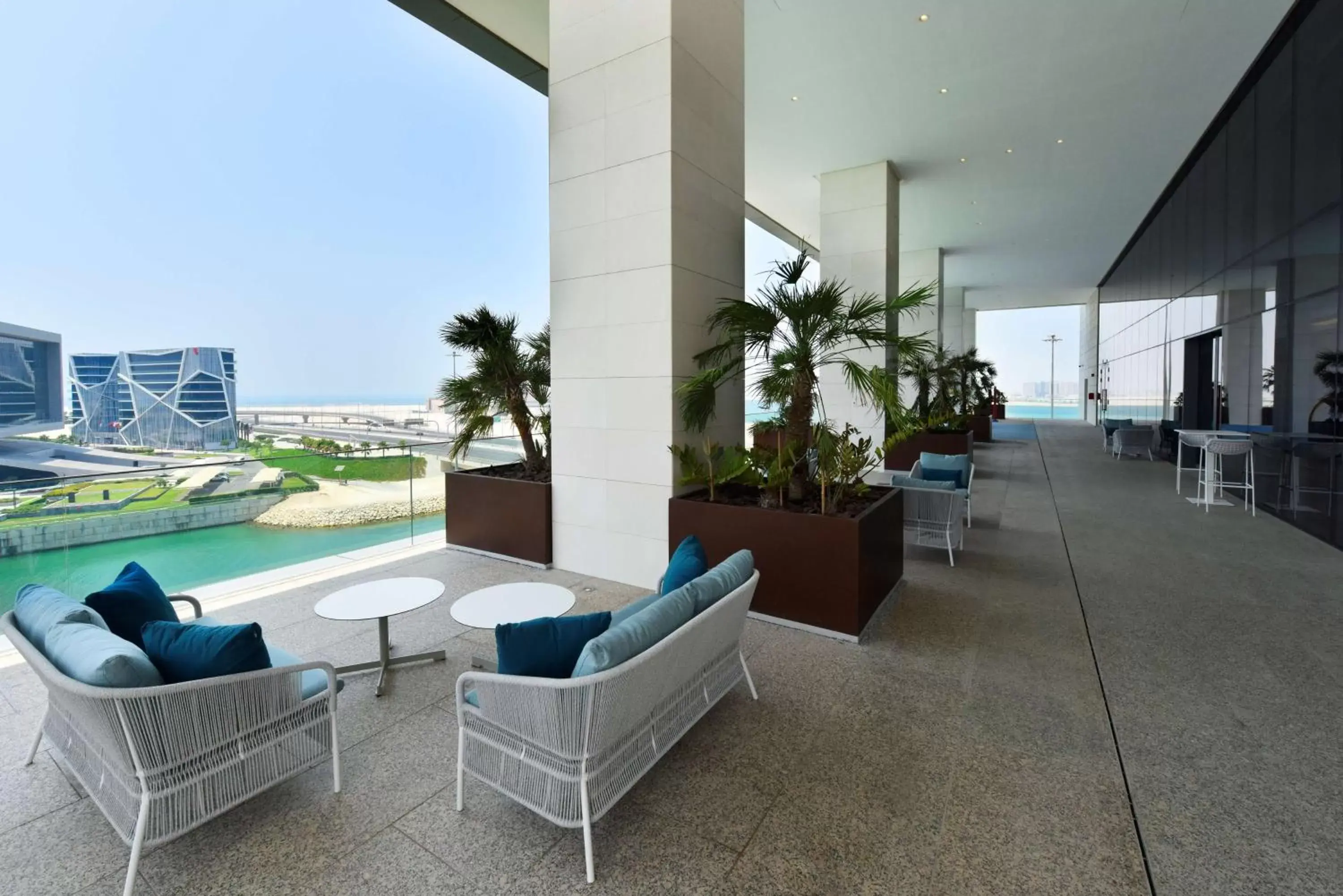 Pool view in Hilton Garden Inn Bahrain Bay