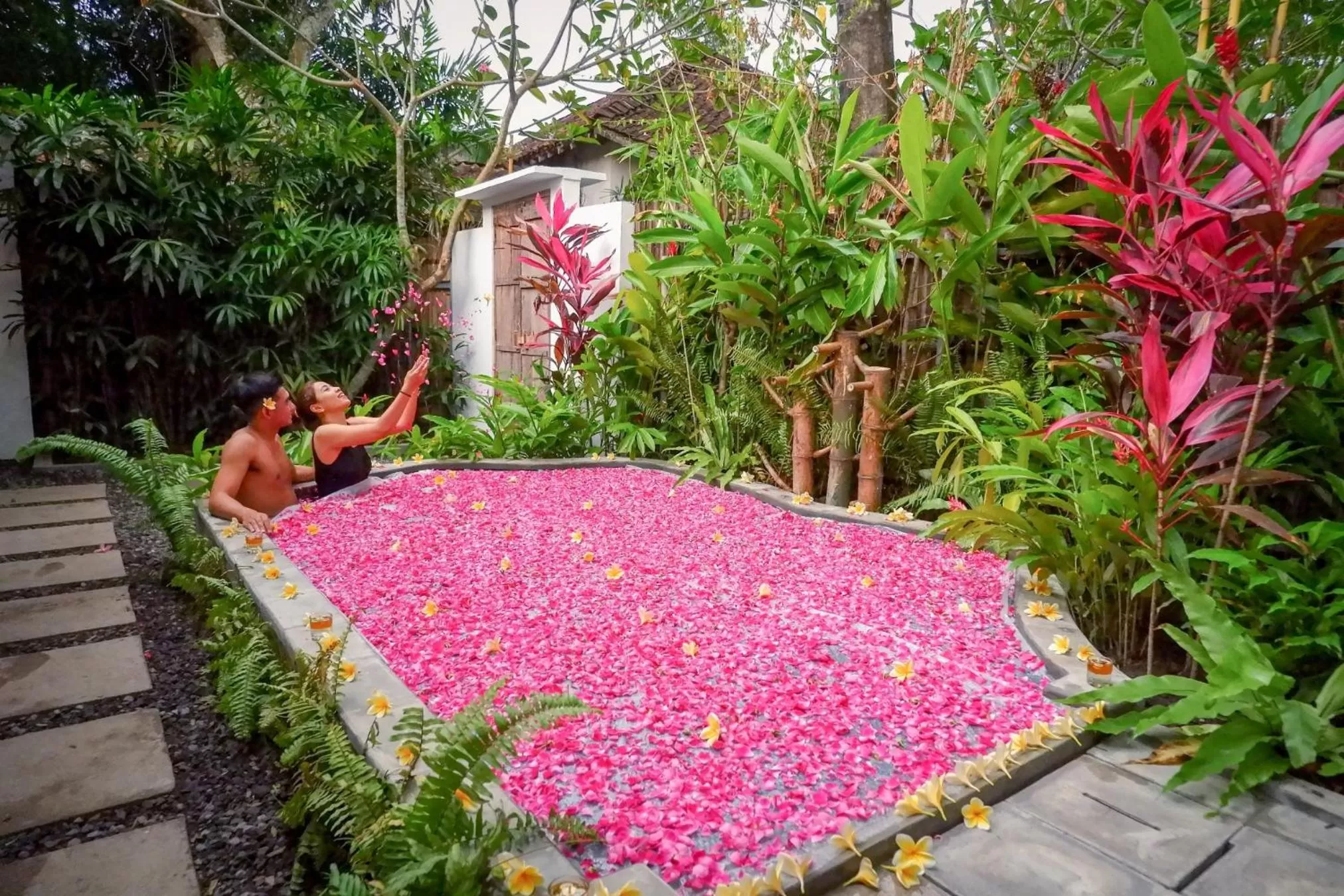 Swimming pool in D'omah Yogya Hotel