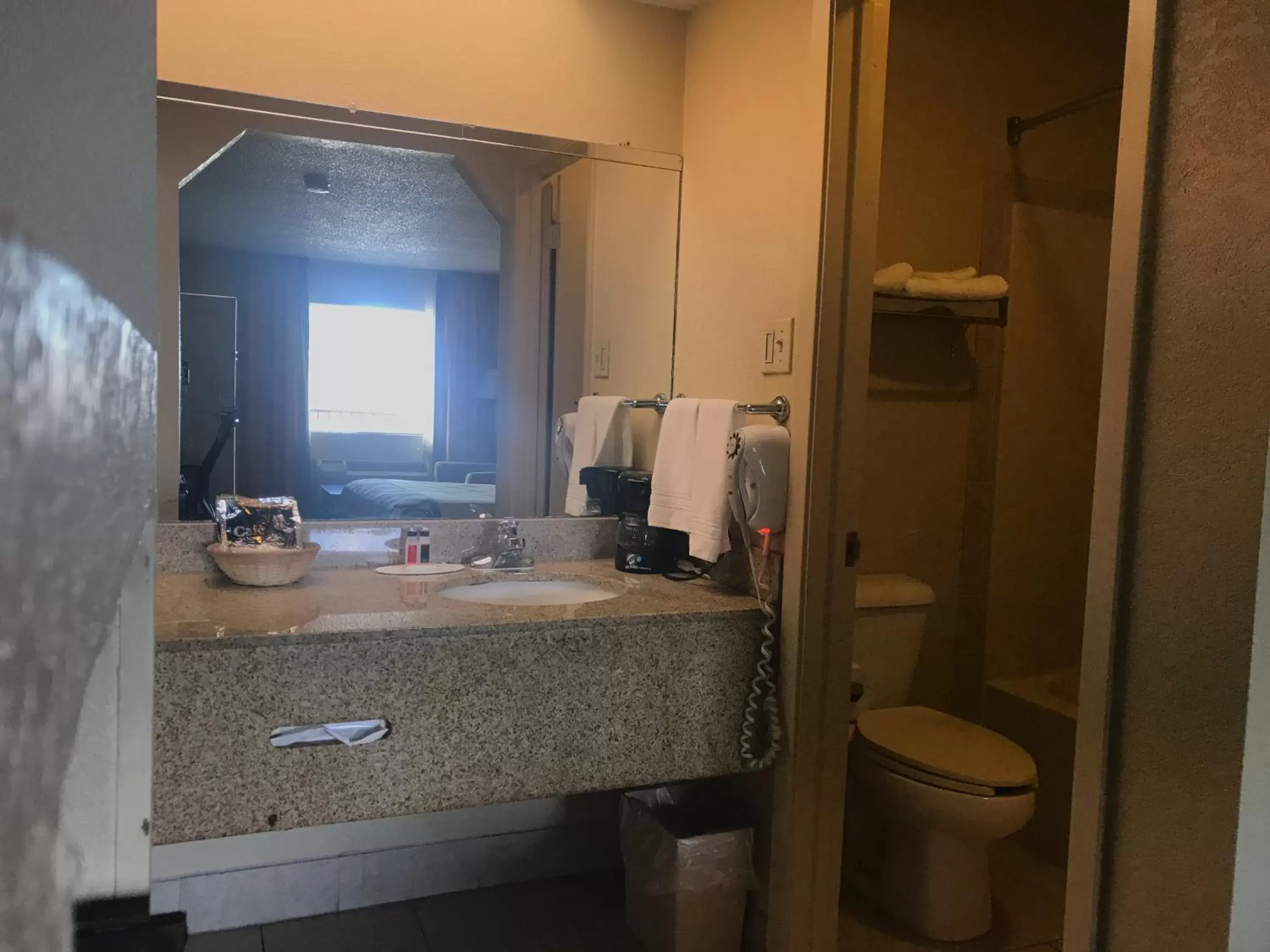 Bathroom in Super 8 by Wyndham Monroe