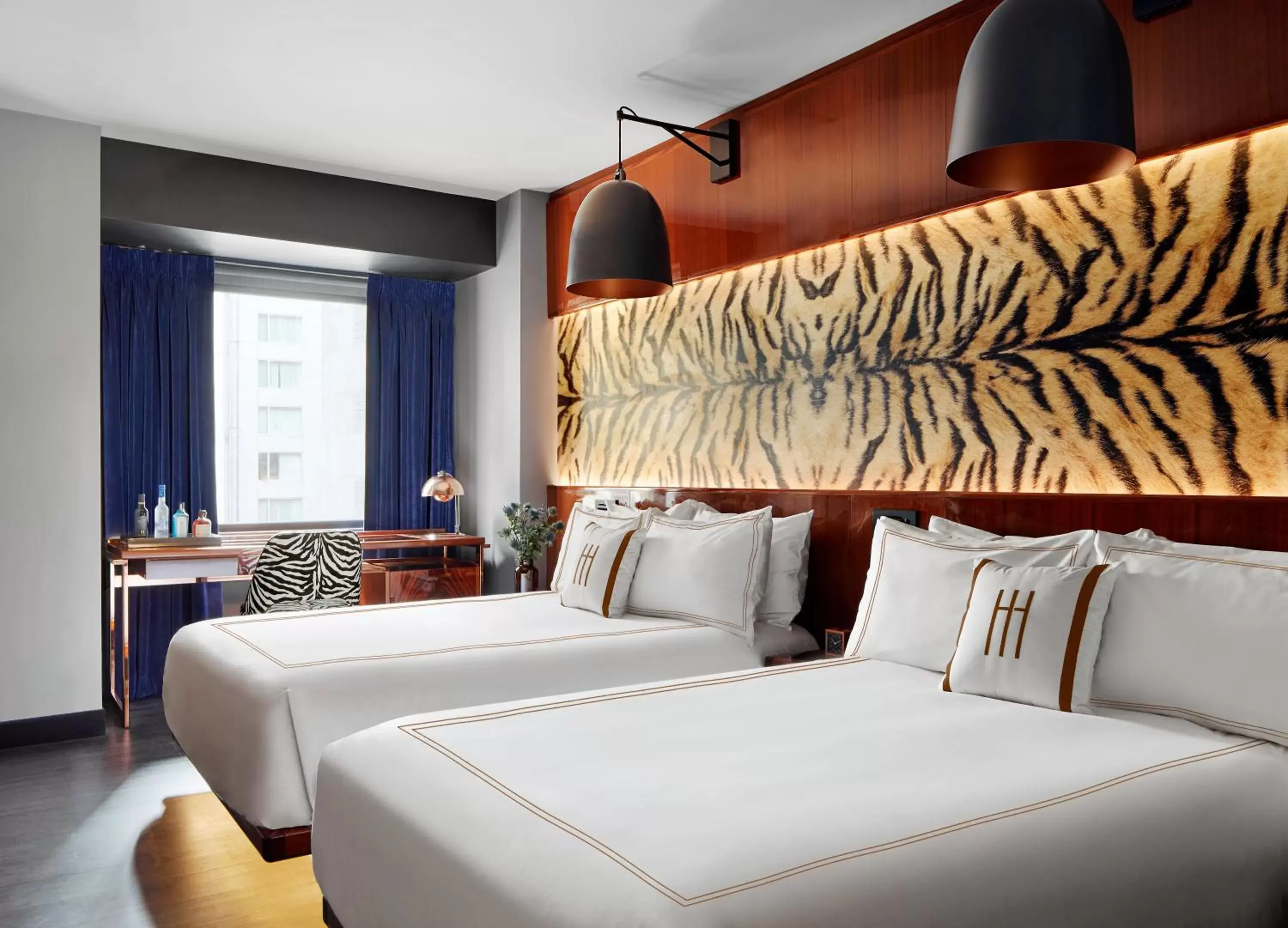 Decorative detail, Bed in Hotel Hendricks