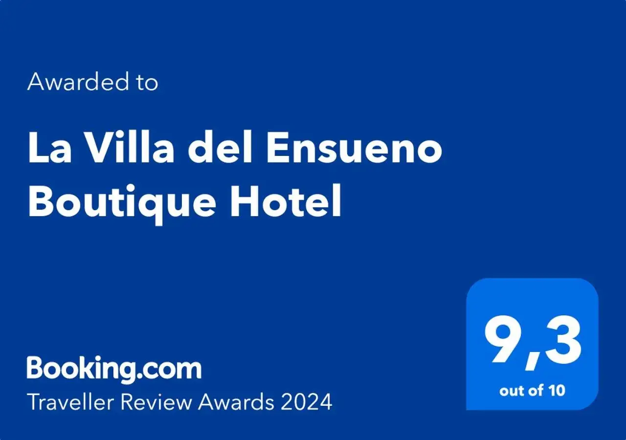 Certificate/Award, Logo/Certificate/Sign/Award in La Villa Del Ensueno Boutique Hotel