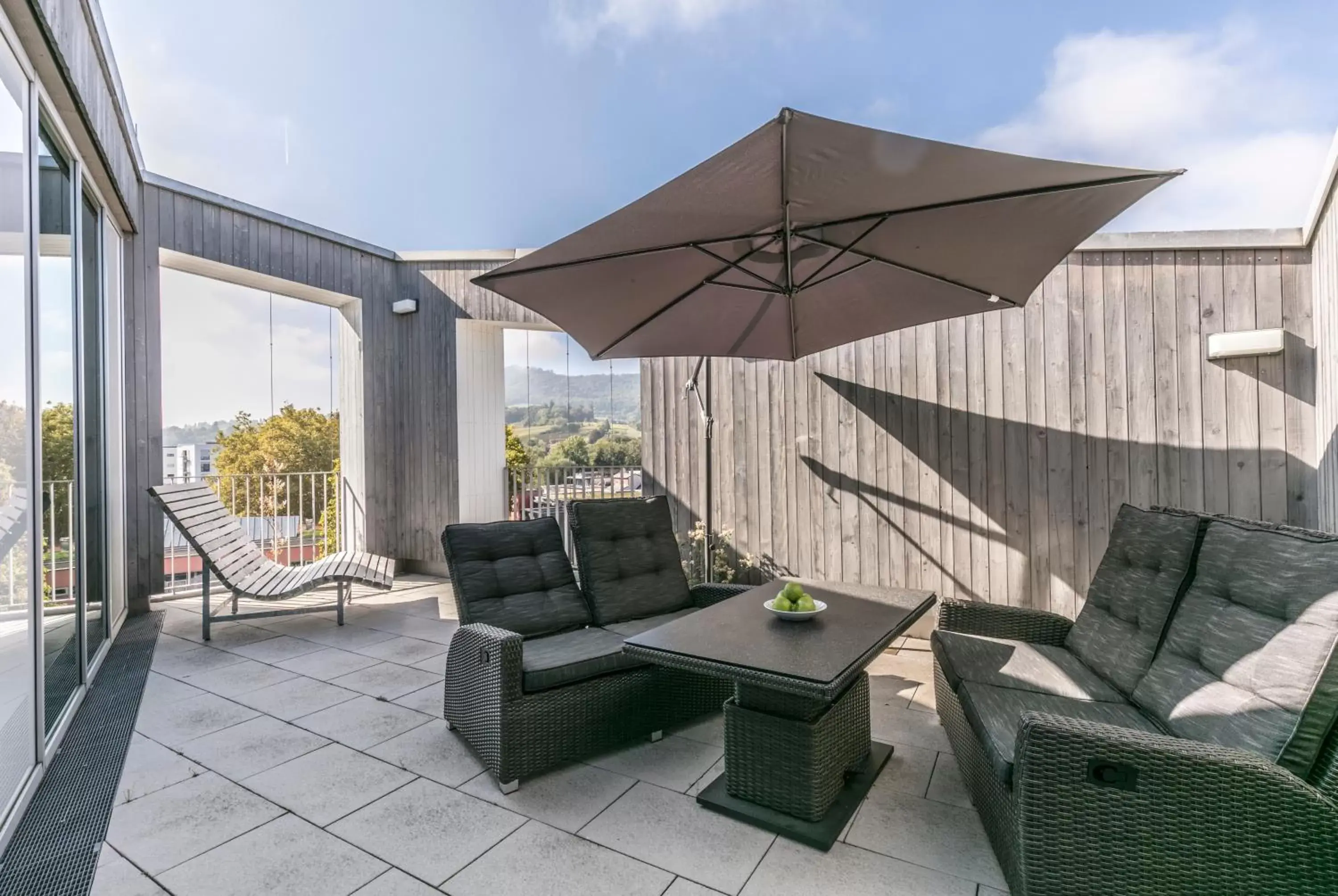 Balcony/Terrace, Seating Area in Green City Hotel Vauban