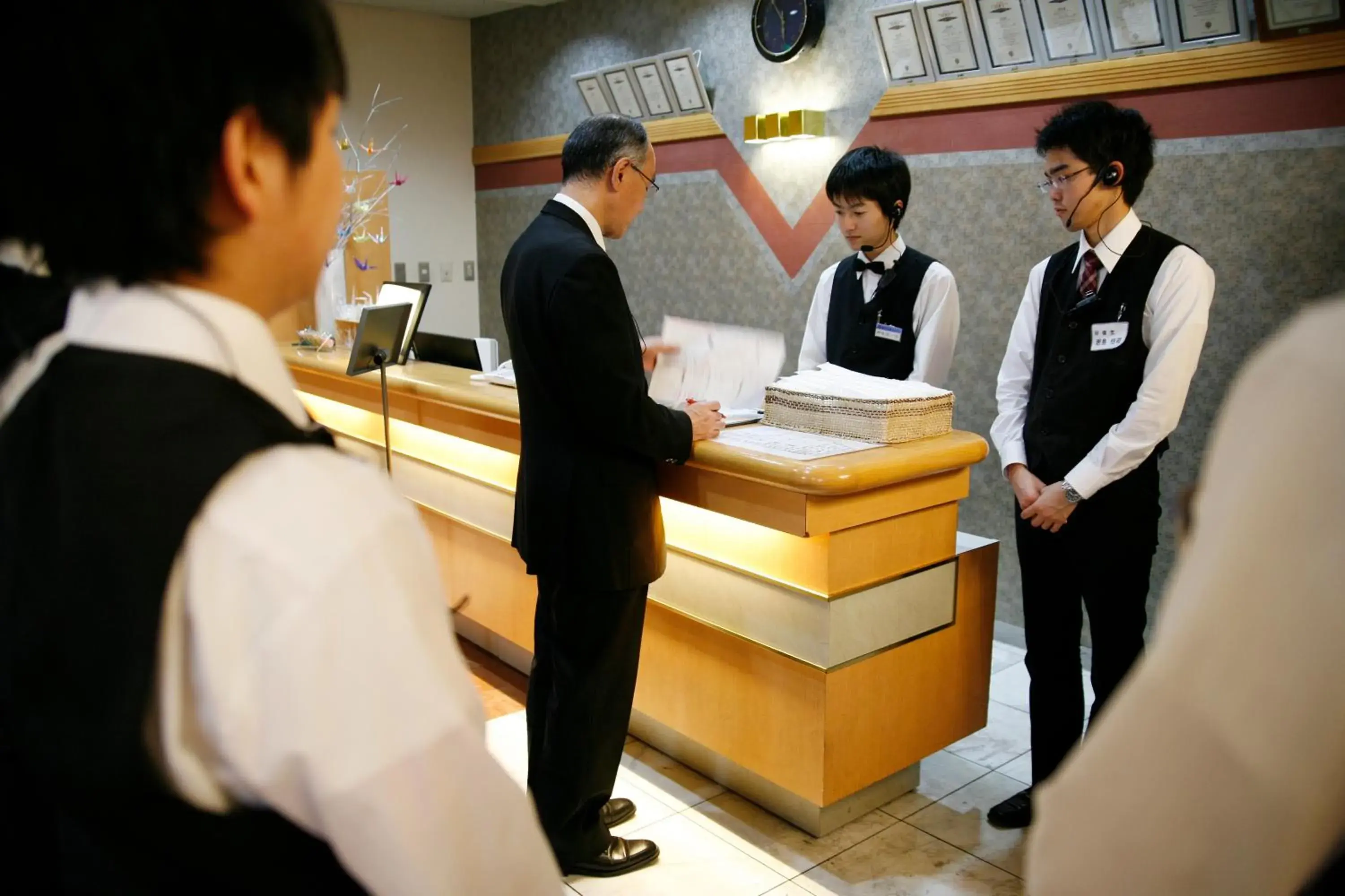 Staff in Sounkyo Kanko Hotel