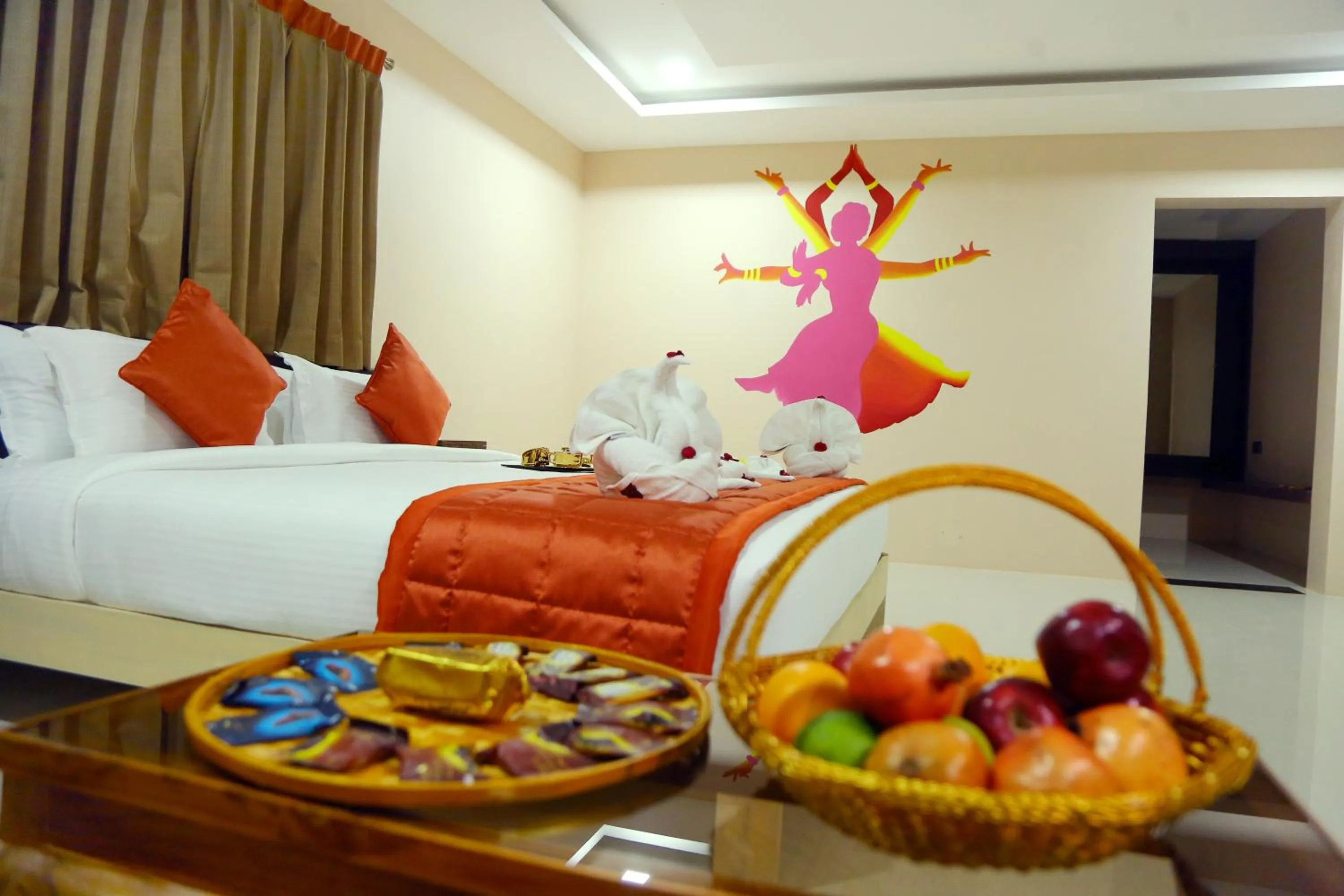 Decorative detail, Bed in Athena Hotel