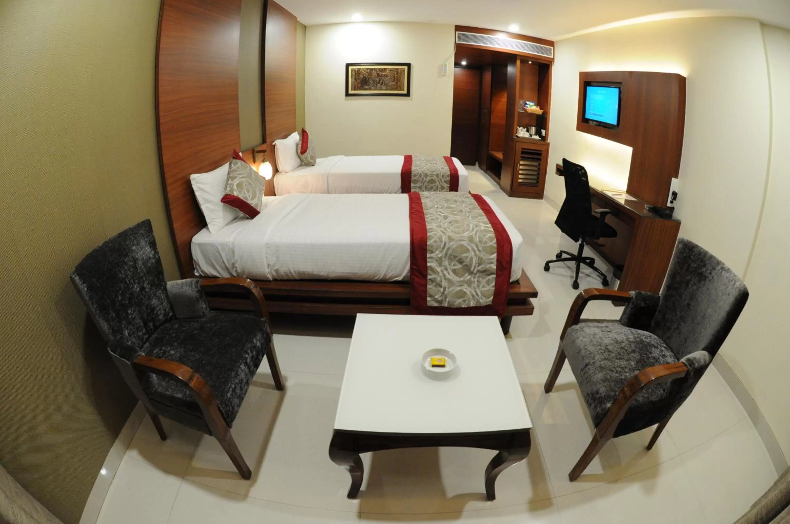 Bed in Hotel Grand Rajputana