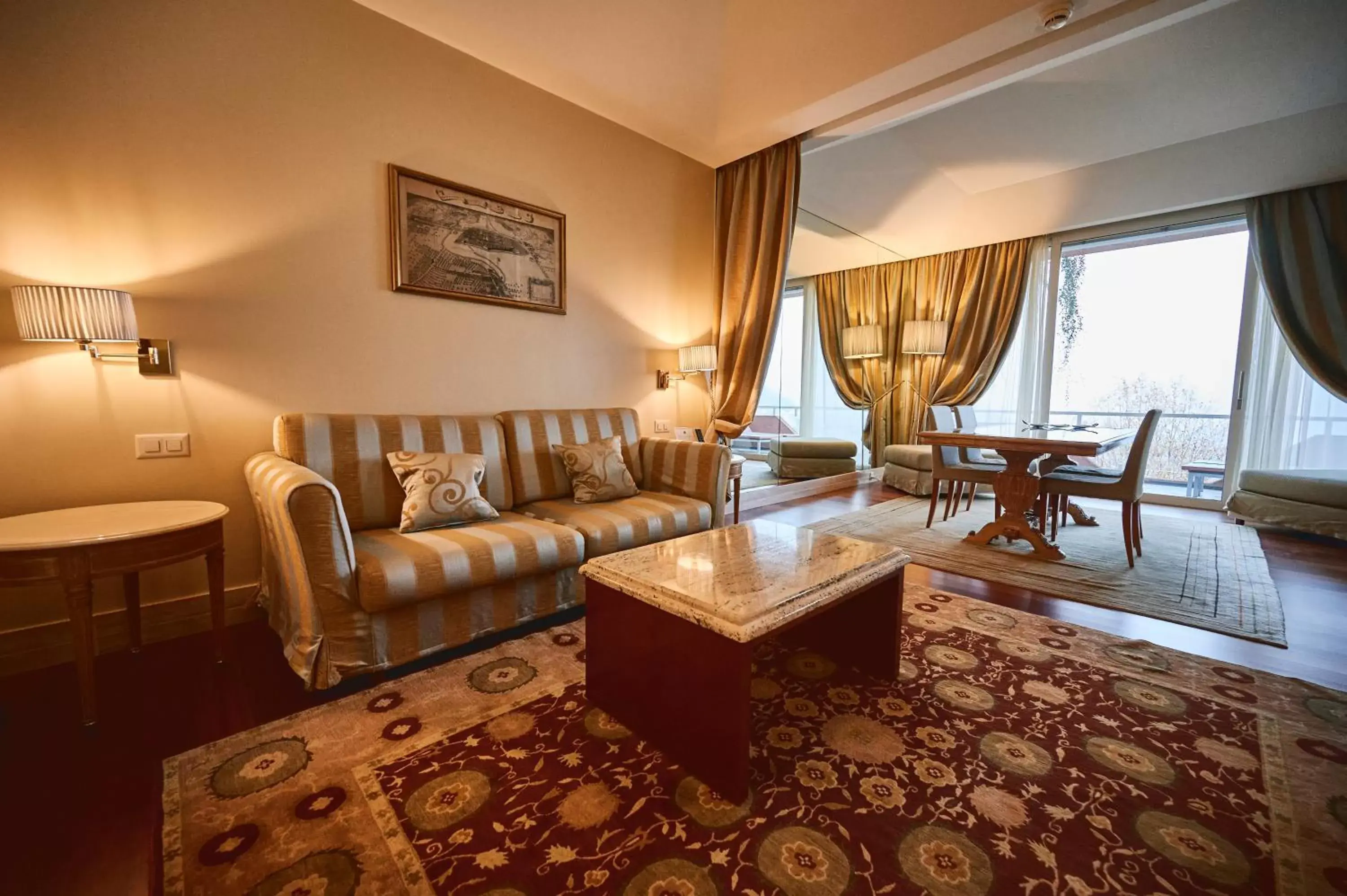 Bedroom, Seating Area in Villa Principe Leopoldo - Ticino Hotels Group