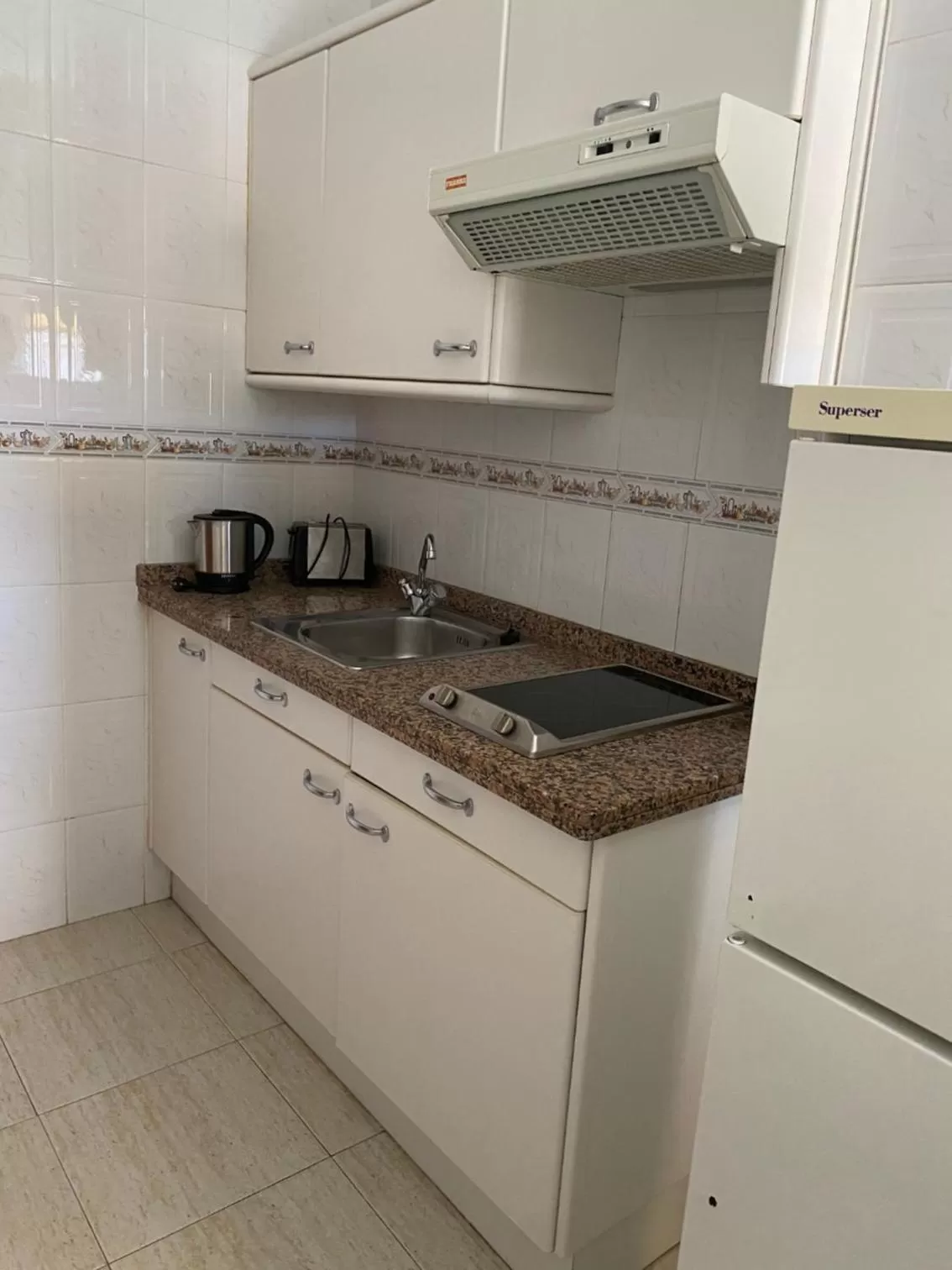 Kitchen or kitchenette in Hotel Andrea´s