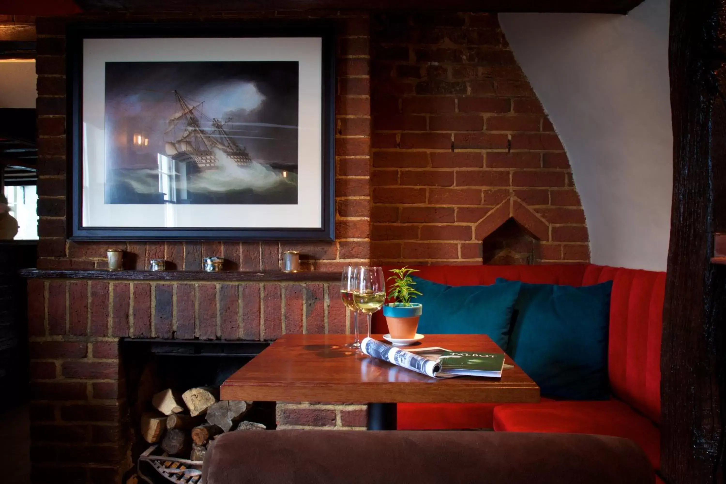 Decorative detail, Lounge/Bar in The Talbot Inn