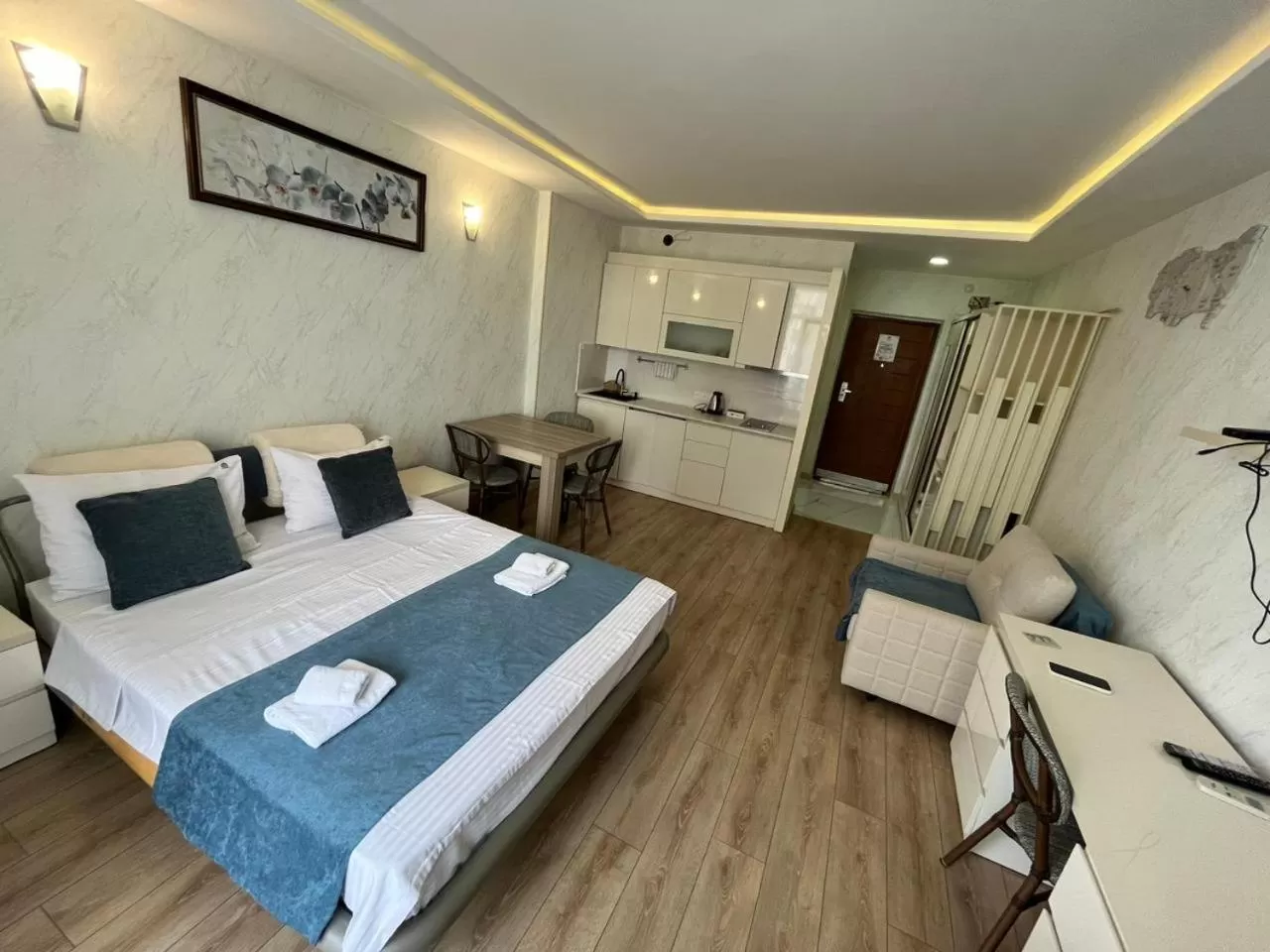 Bed in Holiday Lux Sea Towers Batumi